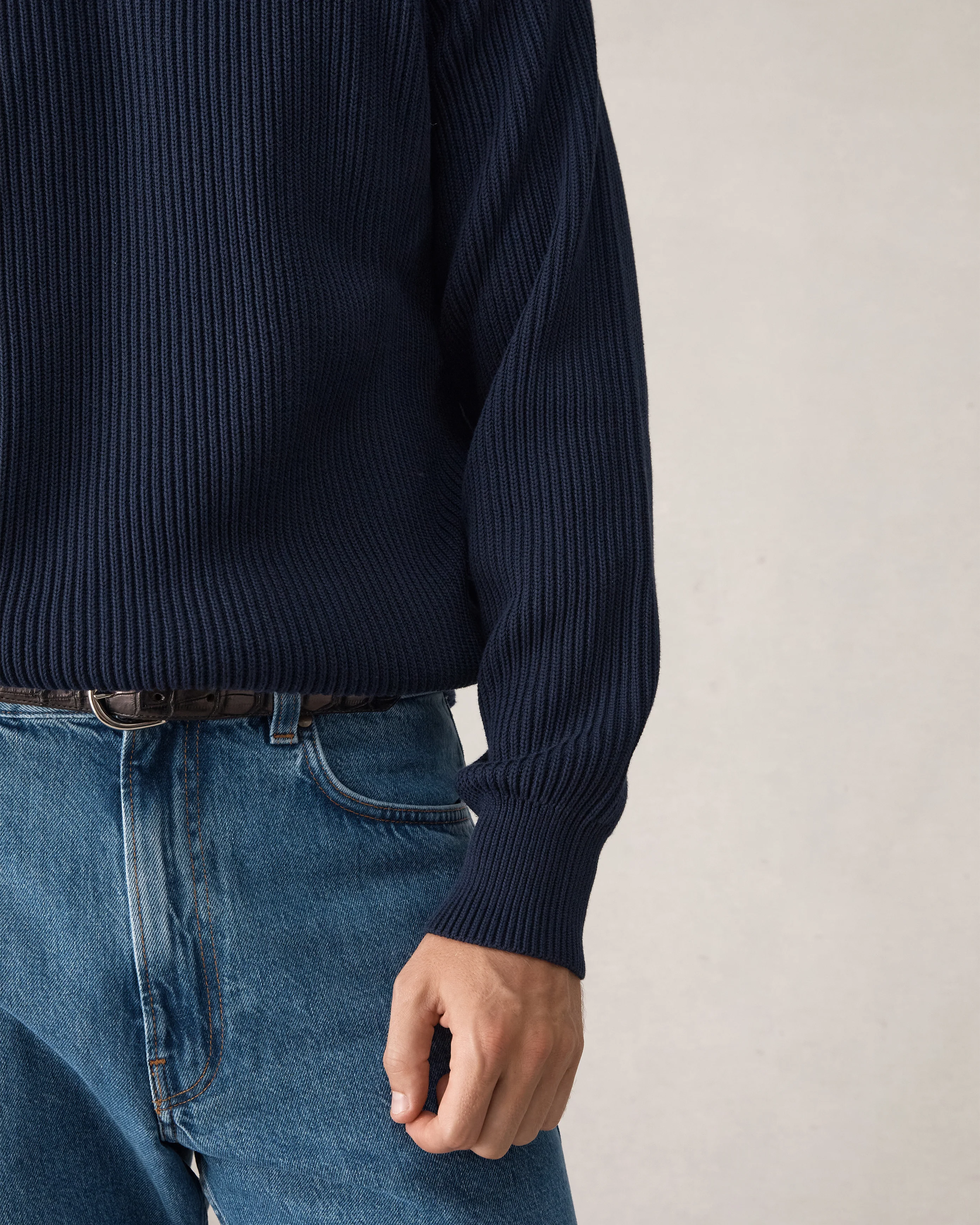 Cormac Knit - Navy - Image 7