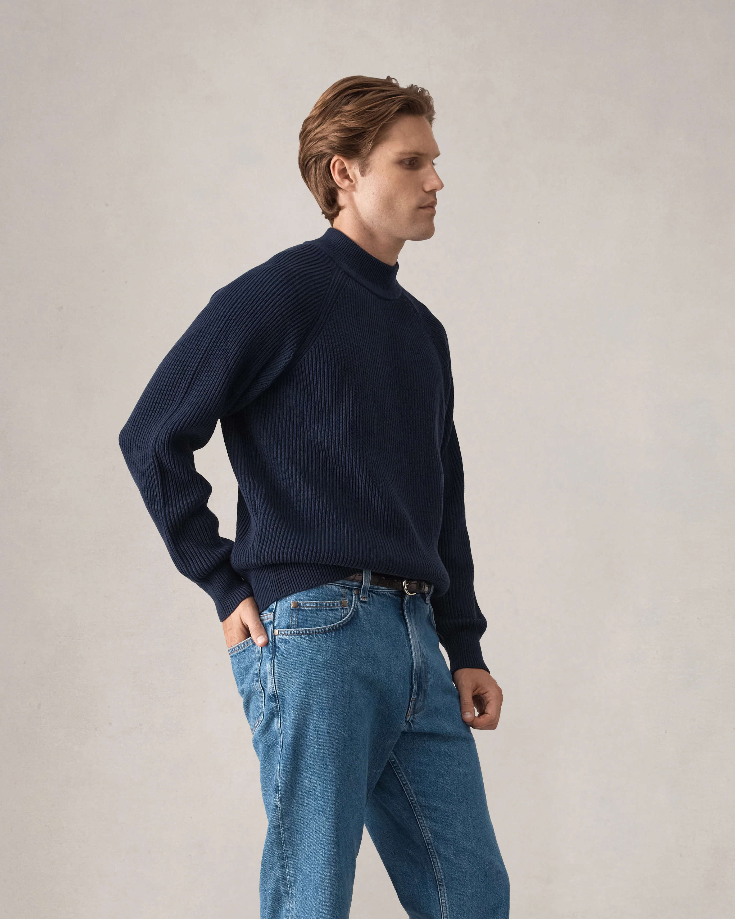 Cormac Knit - Navy - Image 8