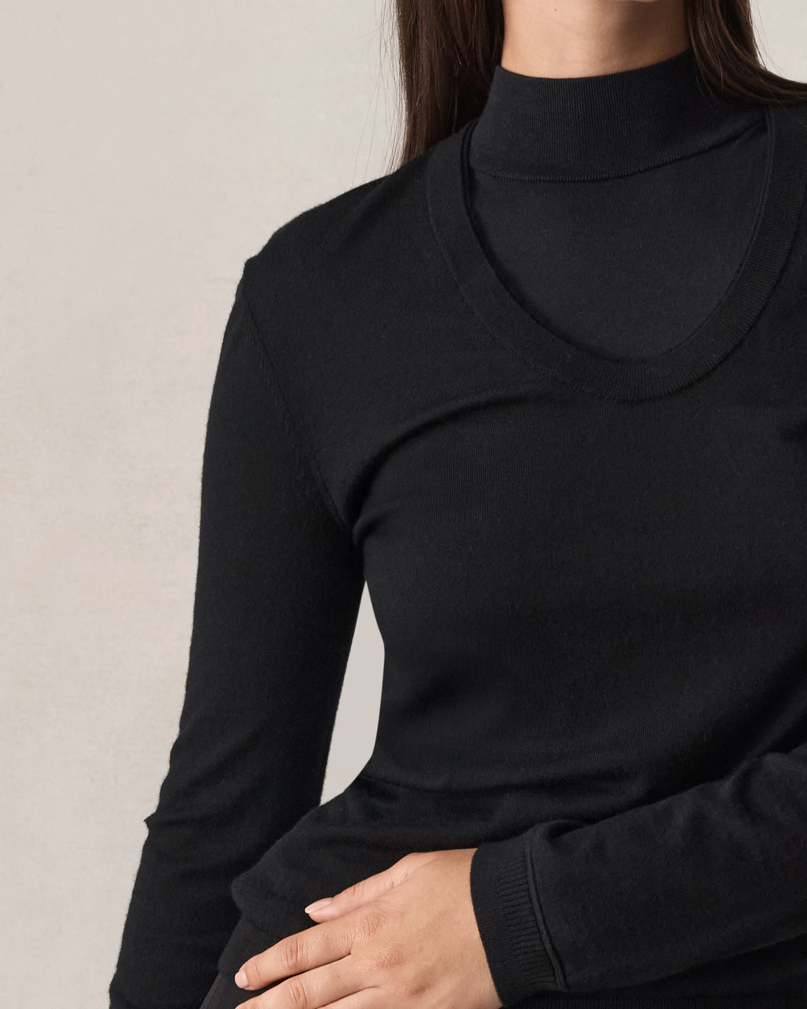 Daisy Merino Knit - Black - Image 4