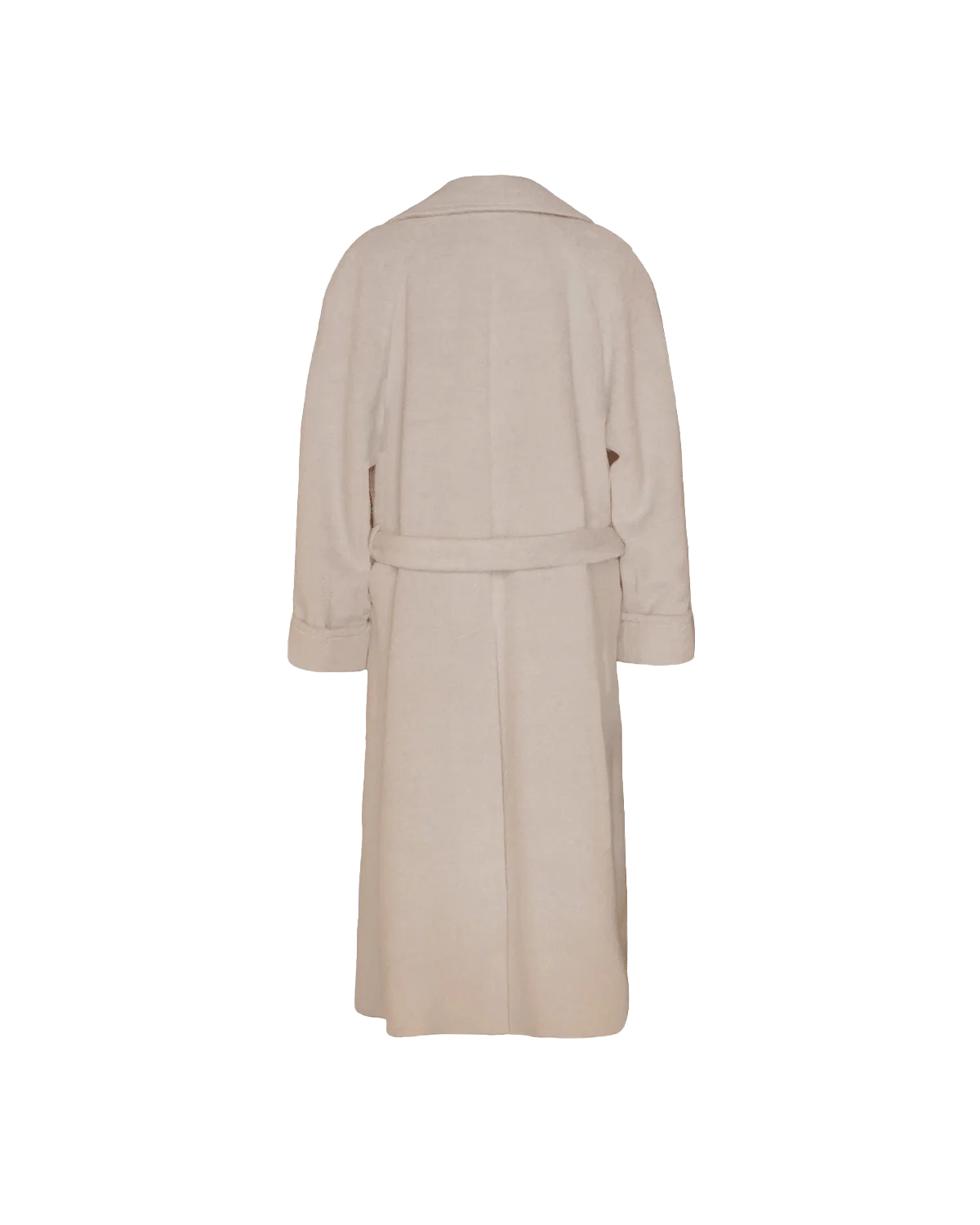 Double Breasted Raglan Overcoat - Gesso Cream - Image 7