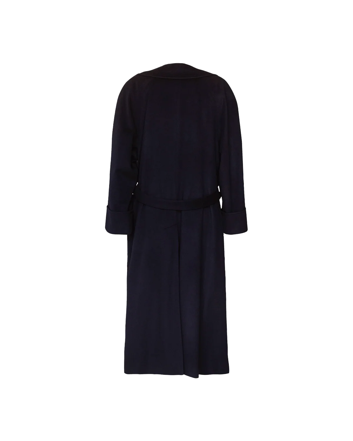 Double Breasted Raglan Overcoat - Navy - Image 6
