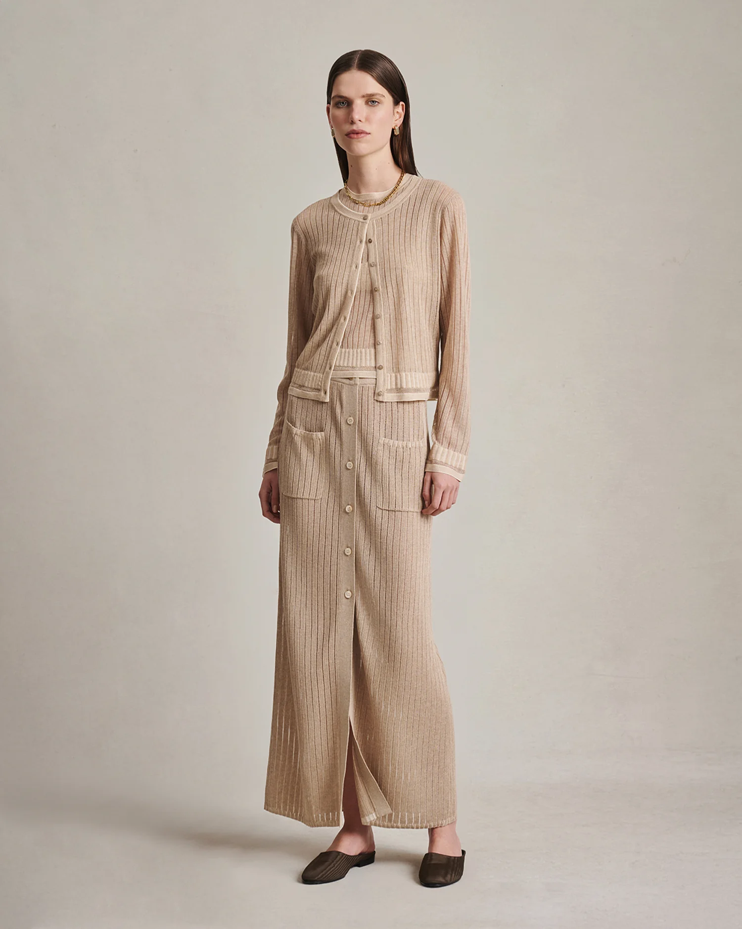 Edie Cardigan - Oat - Image 2