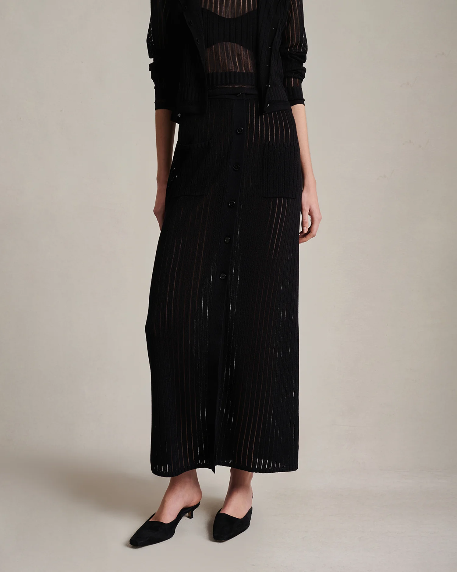 Edie Skirt - Black - Image 3