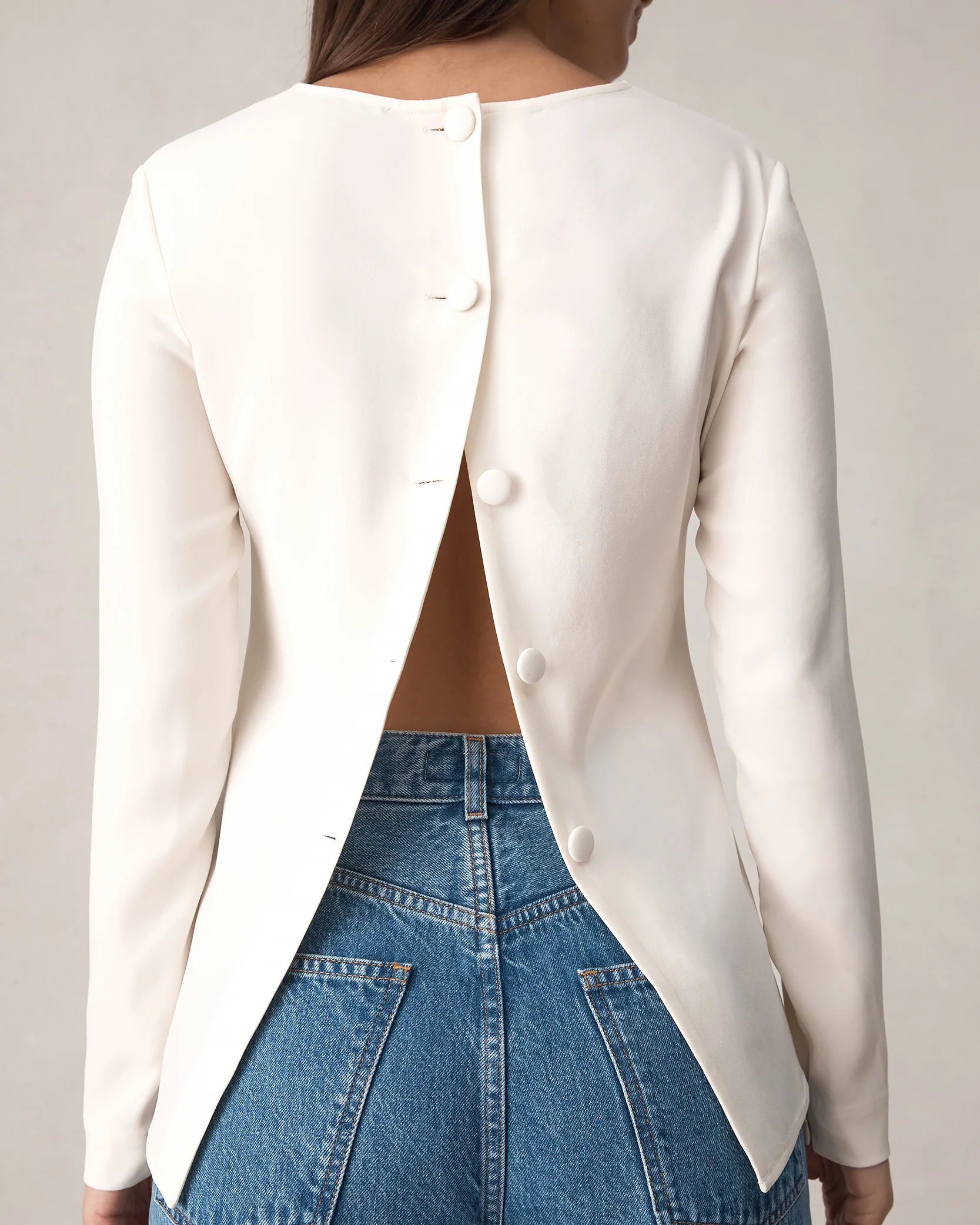 Eliza Top - Off White - Image 6