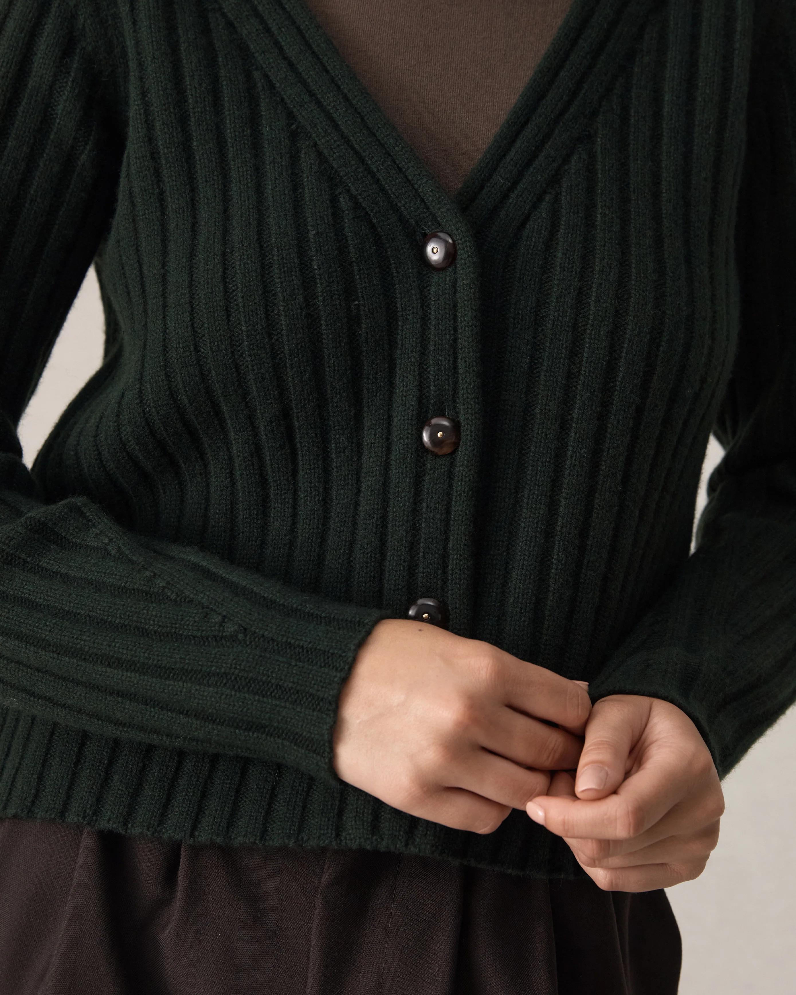 Eloise Cardigan - Forest Green - Image 5