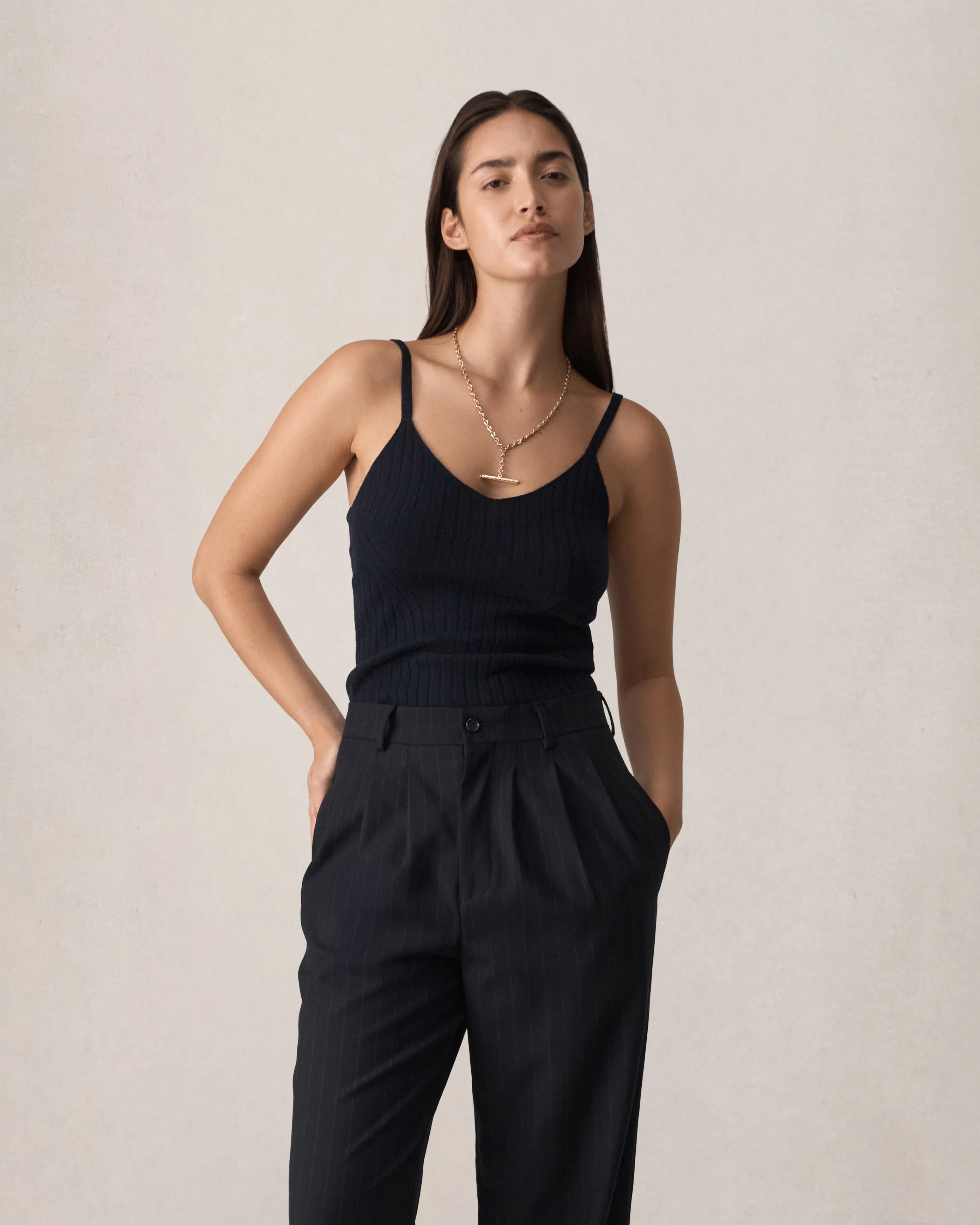 Eloise Tank - Navy