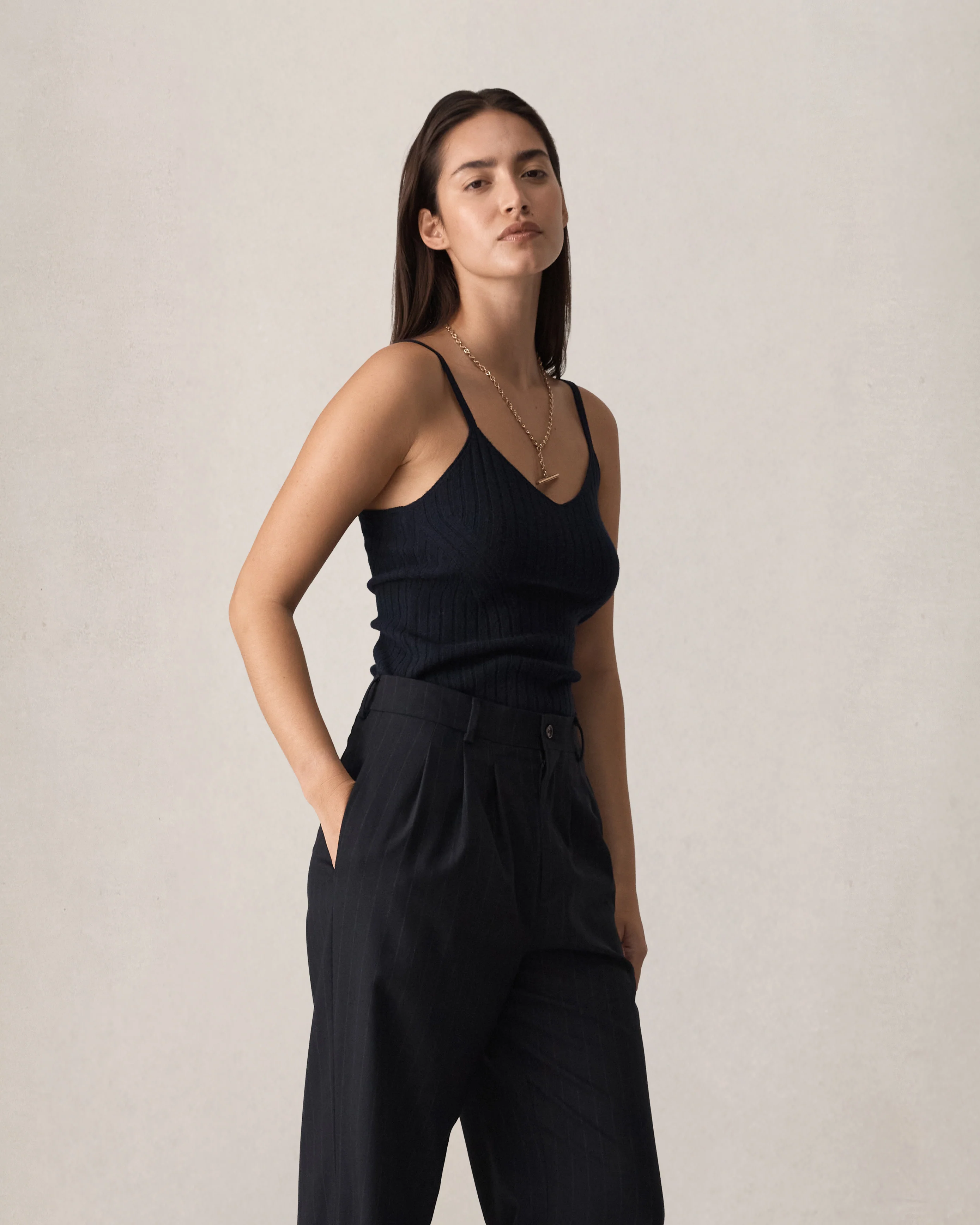 Eloise Tank - Navy - Image 6