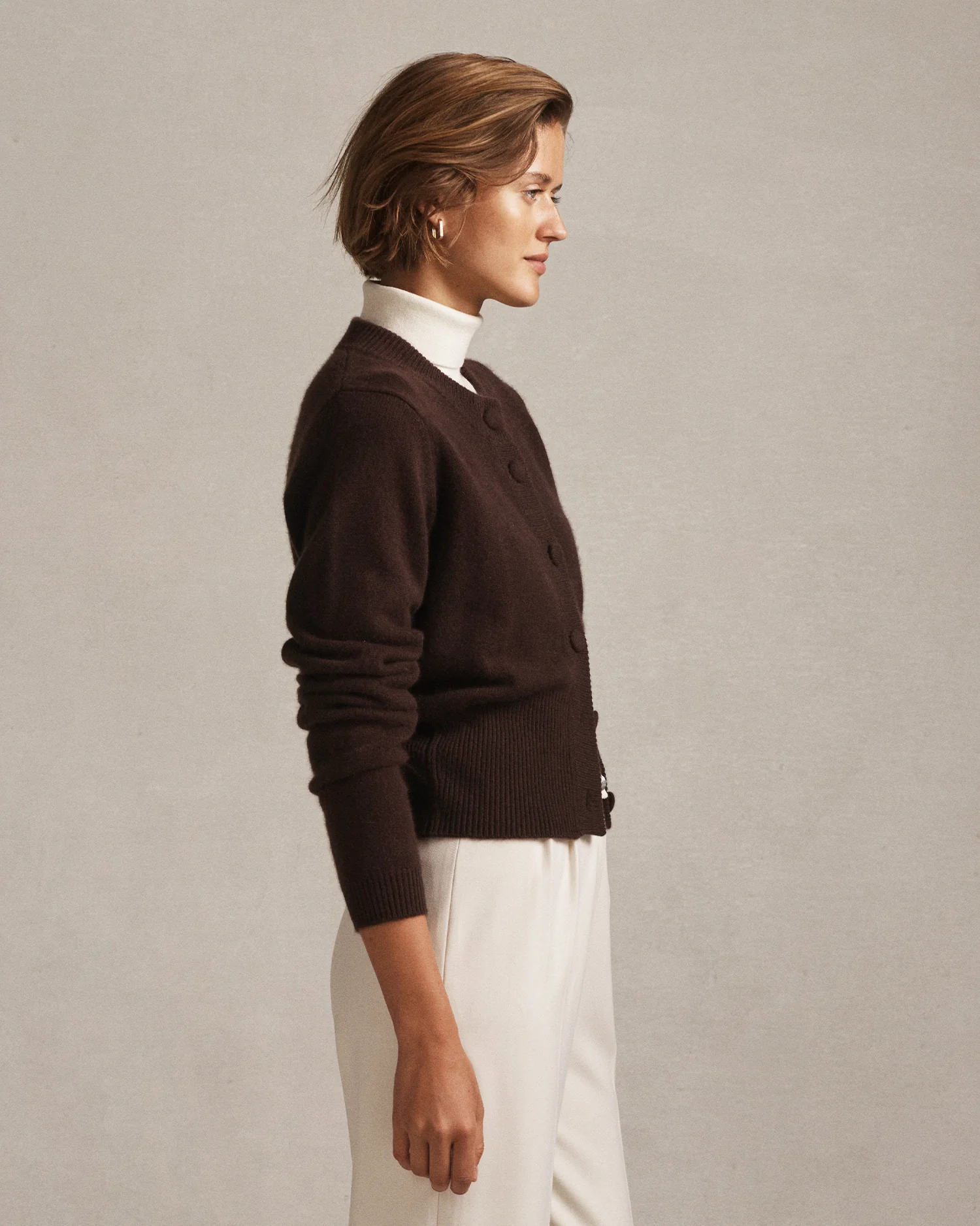 Emily Cardigan - Chocolate - Image 3