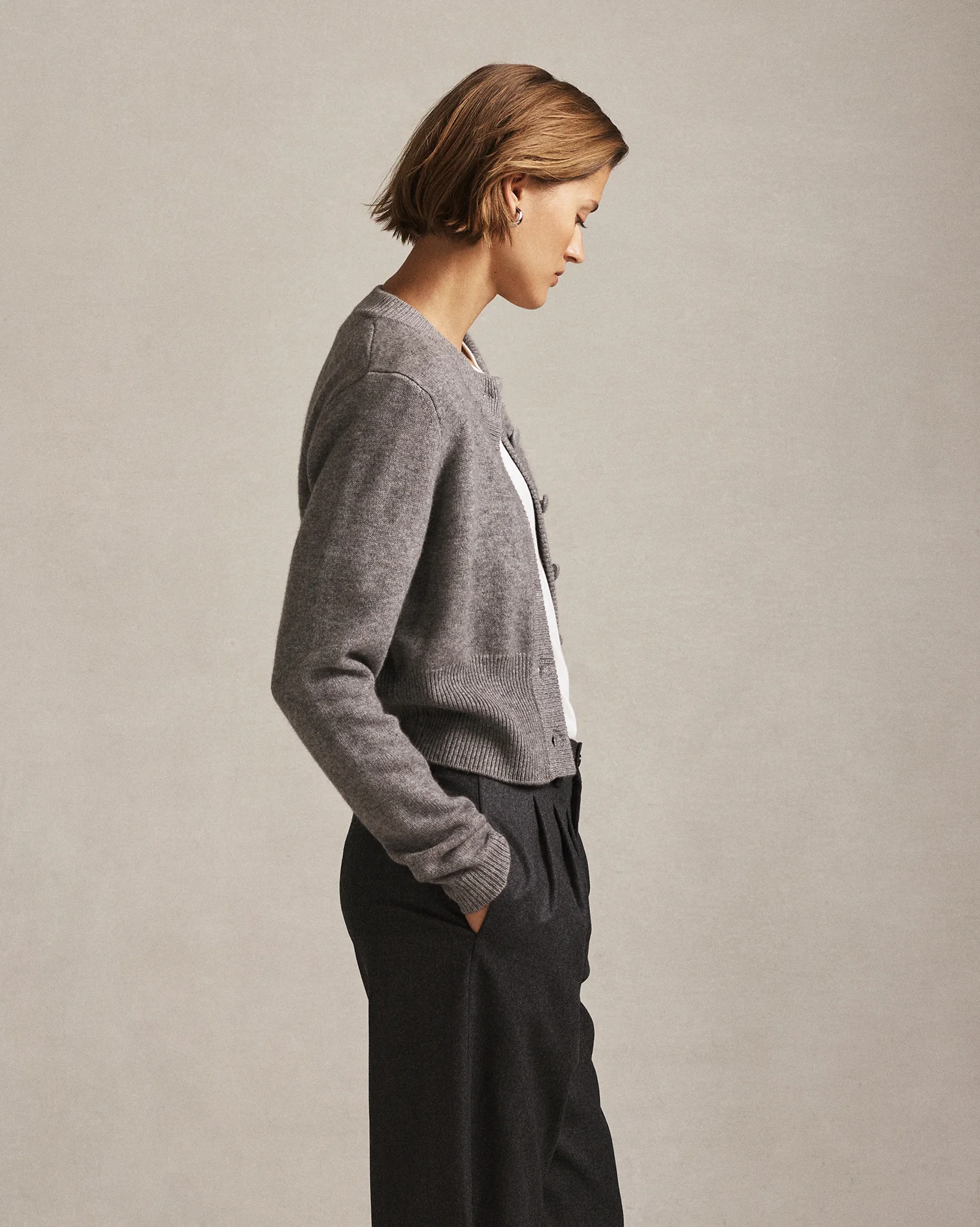 Emily Cardigan - Grey Marle - Image 4