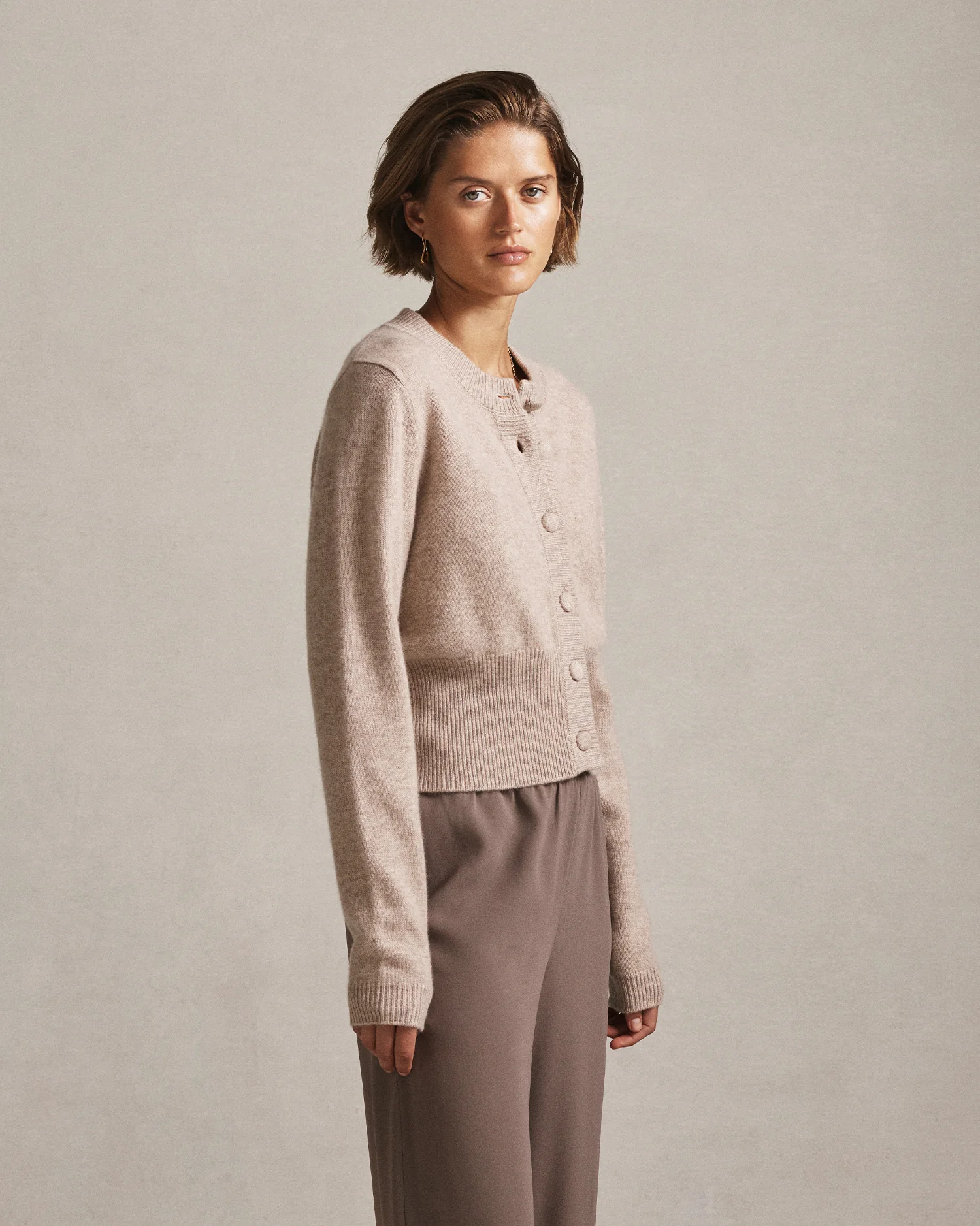 Emily Cardigan - Oat - Image 3
