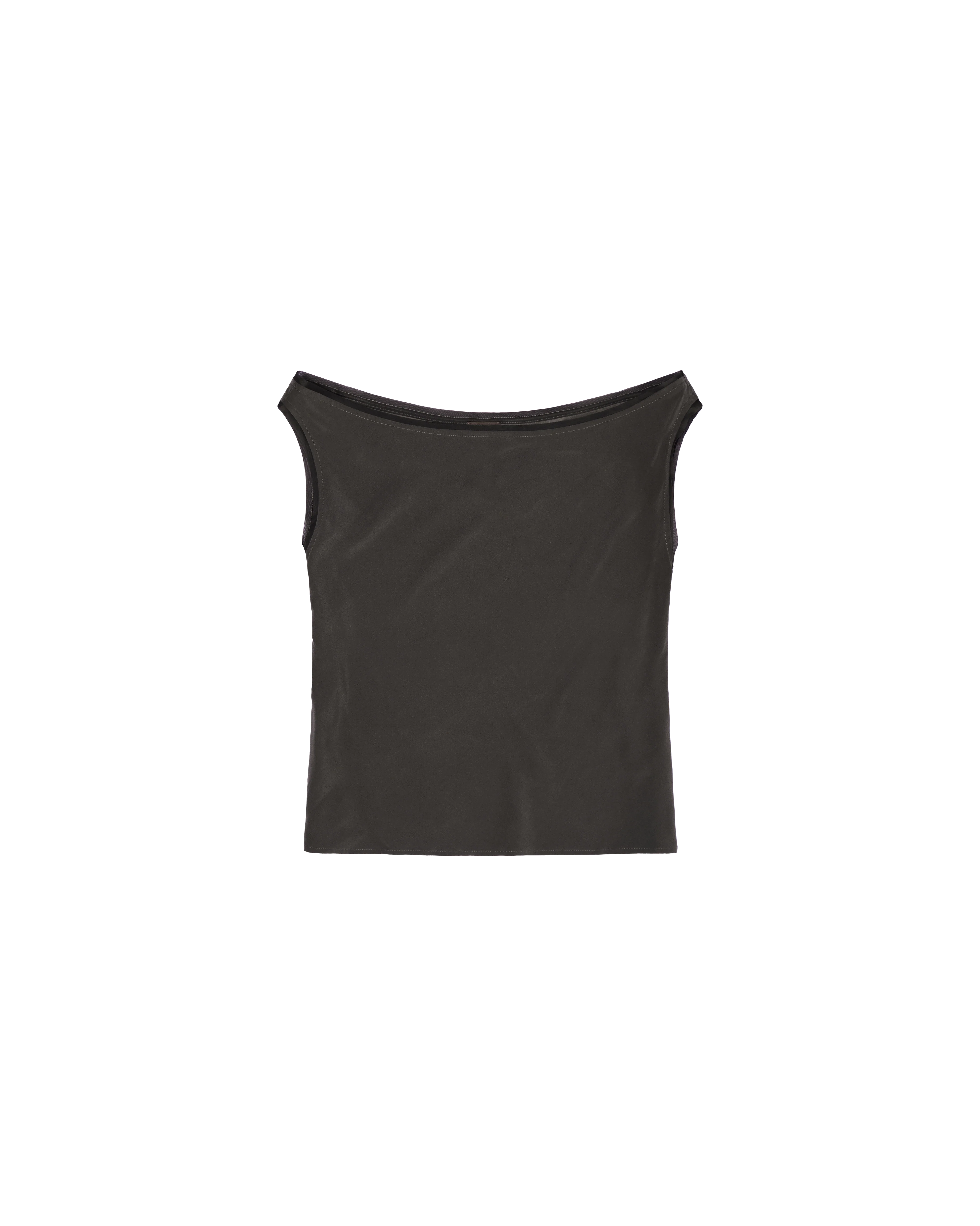 Faye Top - Olive Silk - Image 2