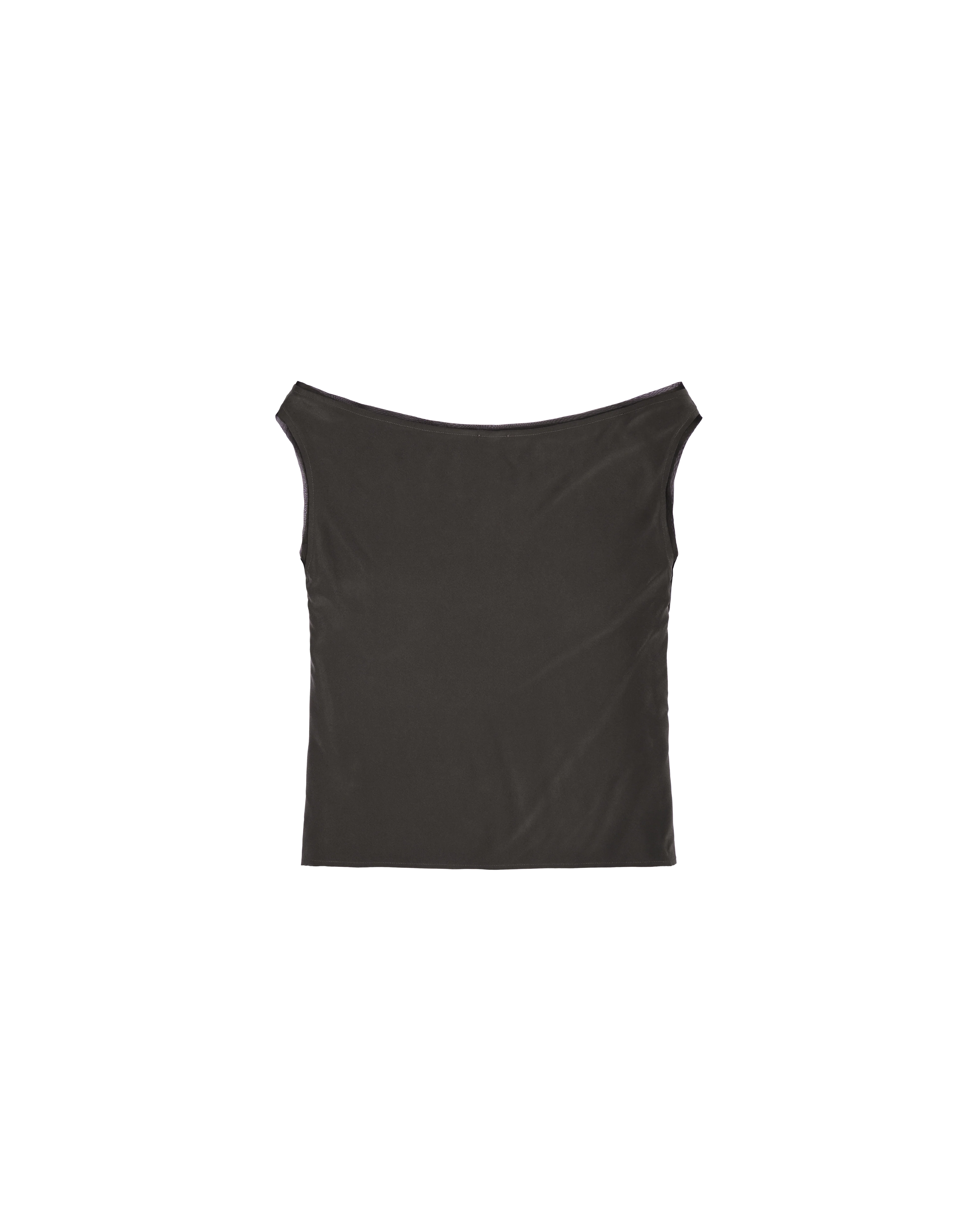Faye Top - Olive Silk - Image 3