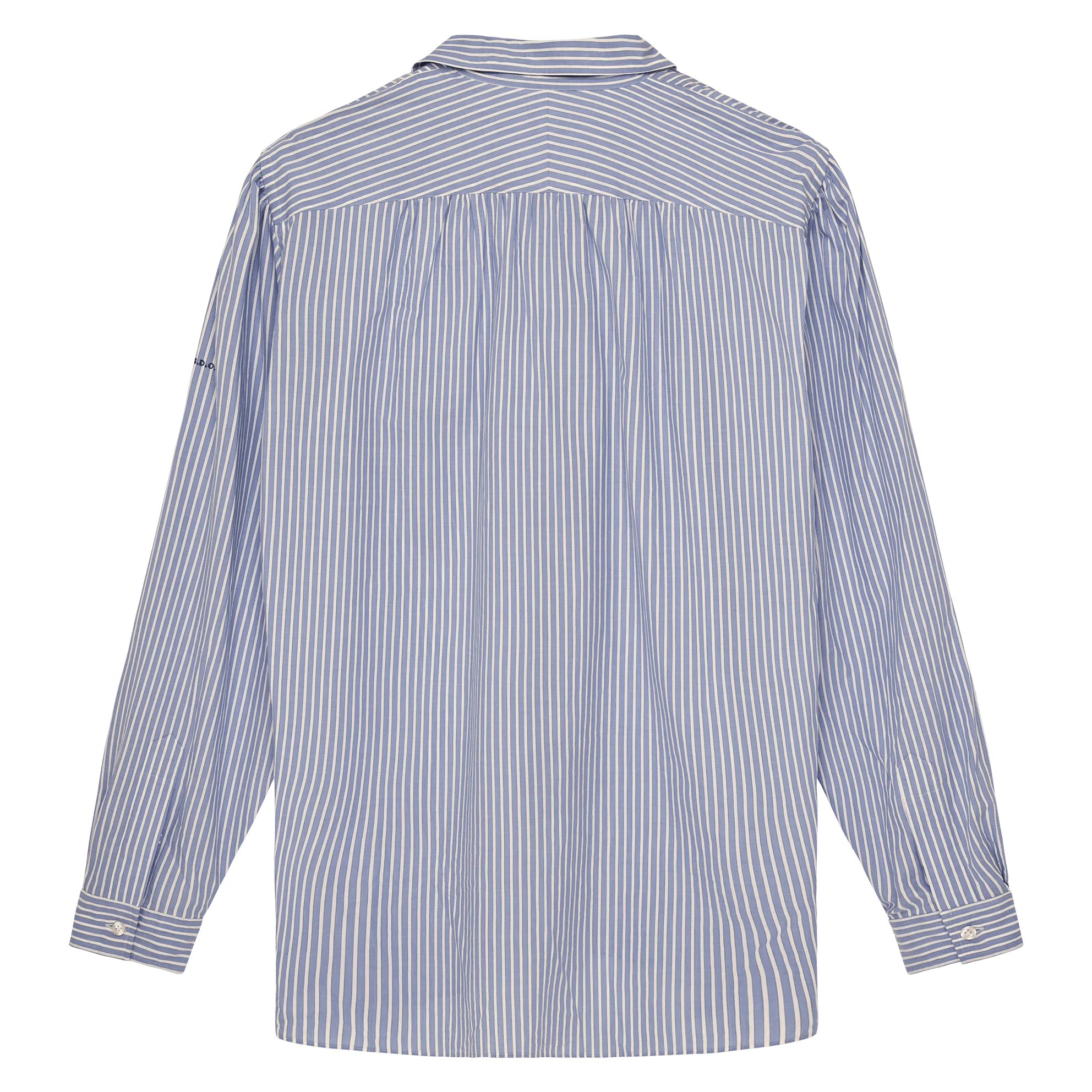 Fine Twill Popover - Blue & White Stripe - Image 6