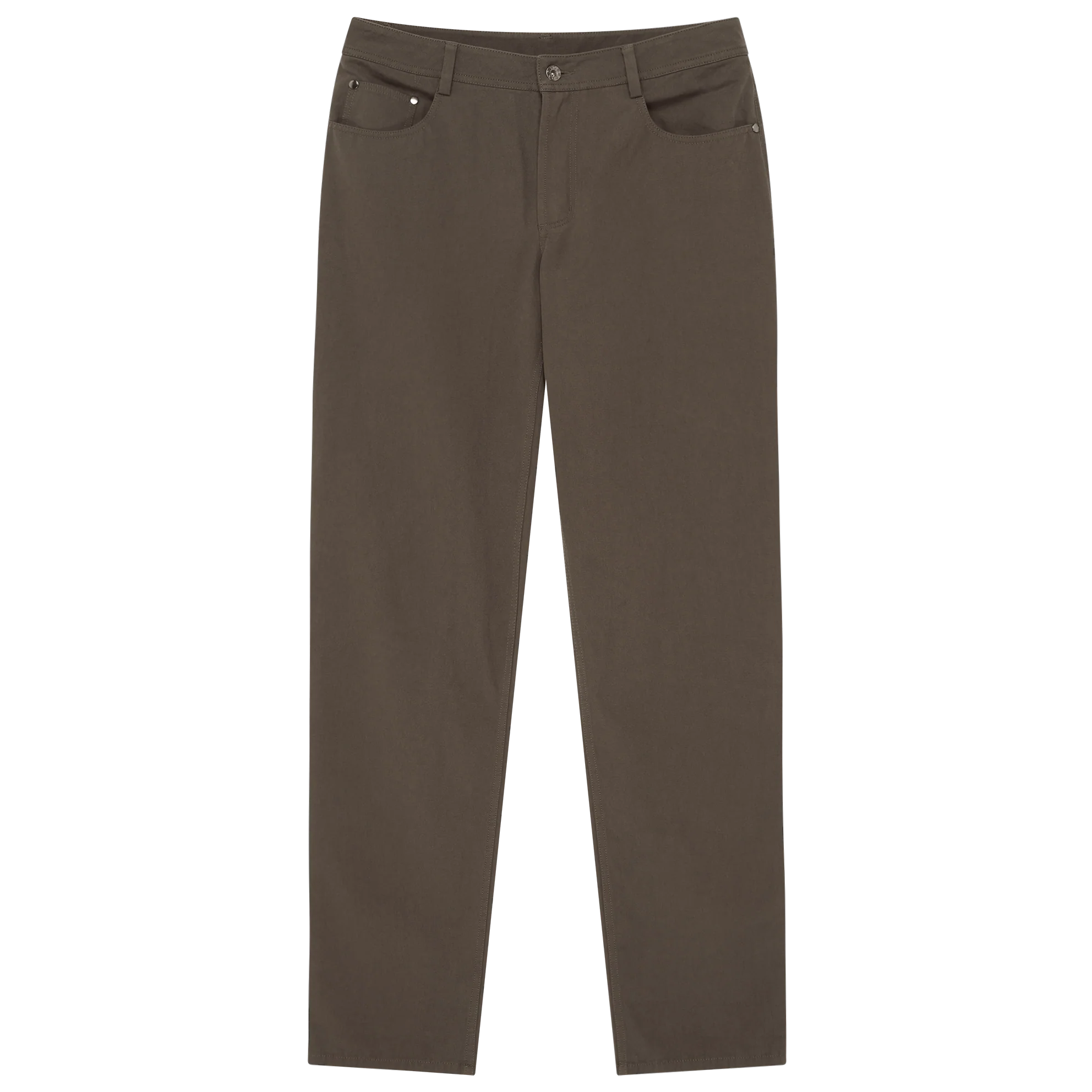 Five Pocket Canvas Trouser - Khaki - Image 7