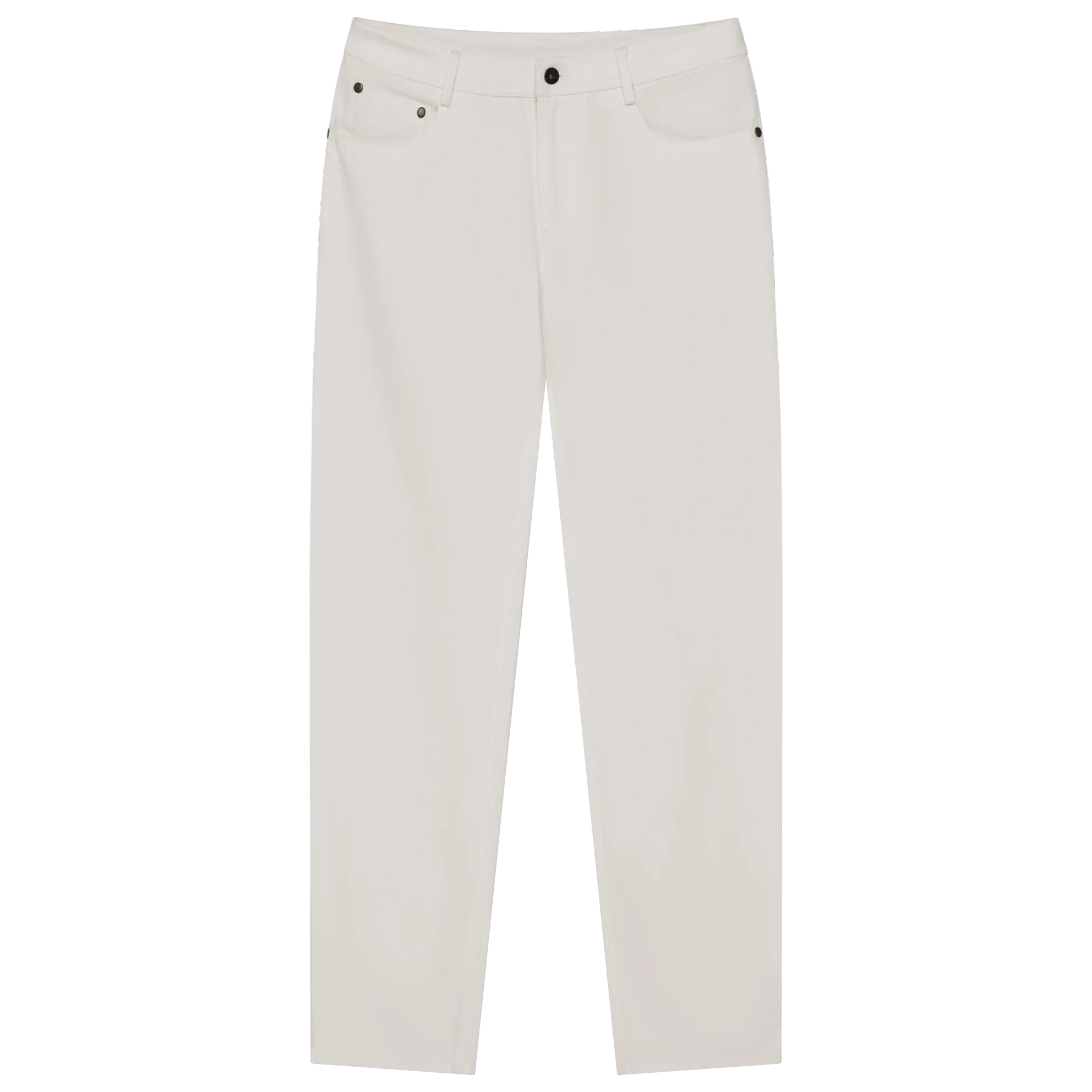 Five Pocket Canvas Trouser - White - Image 3