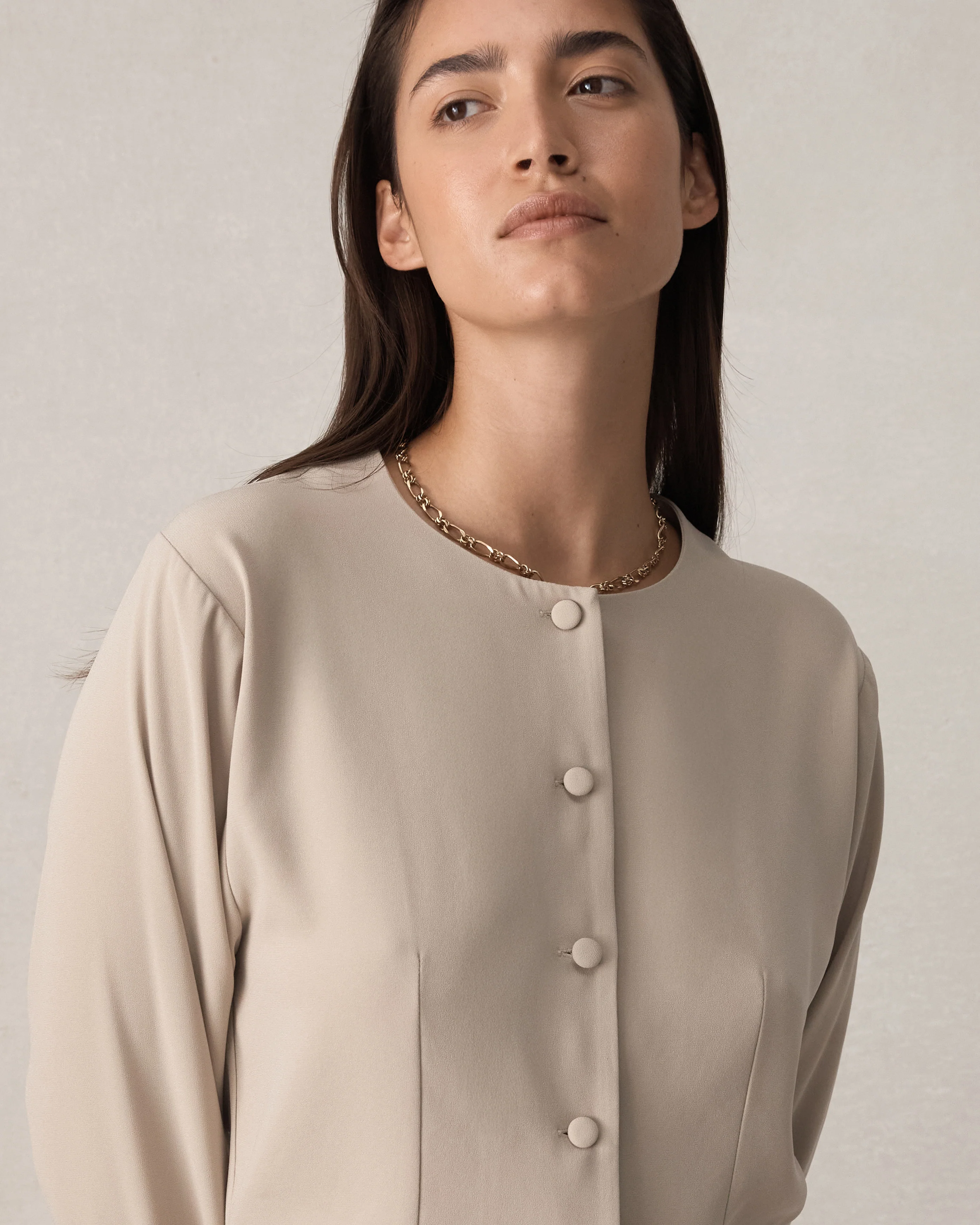 Florence Blouse - Greige - Image 5