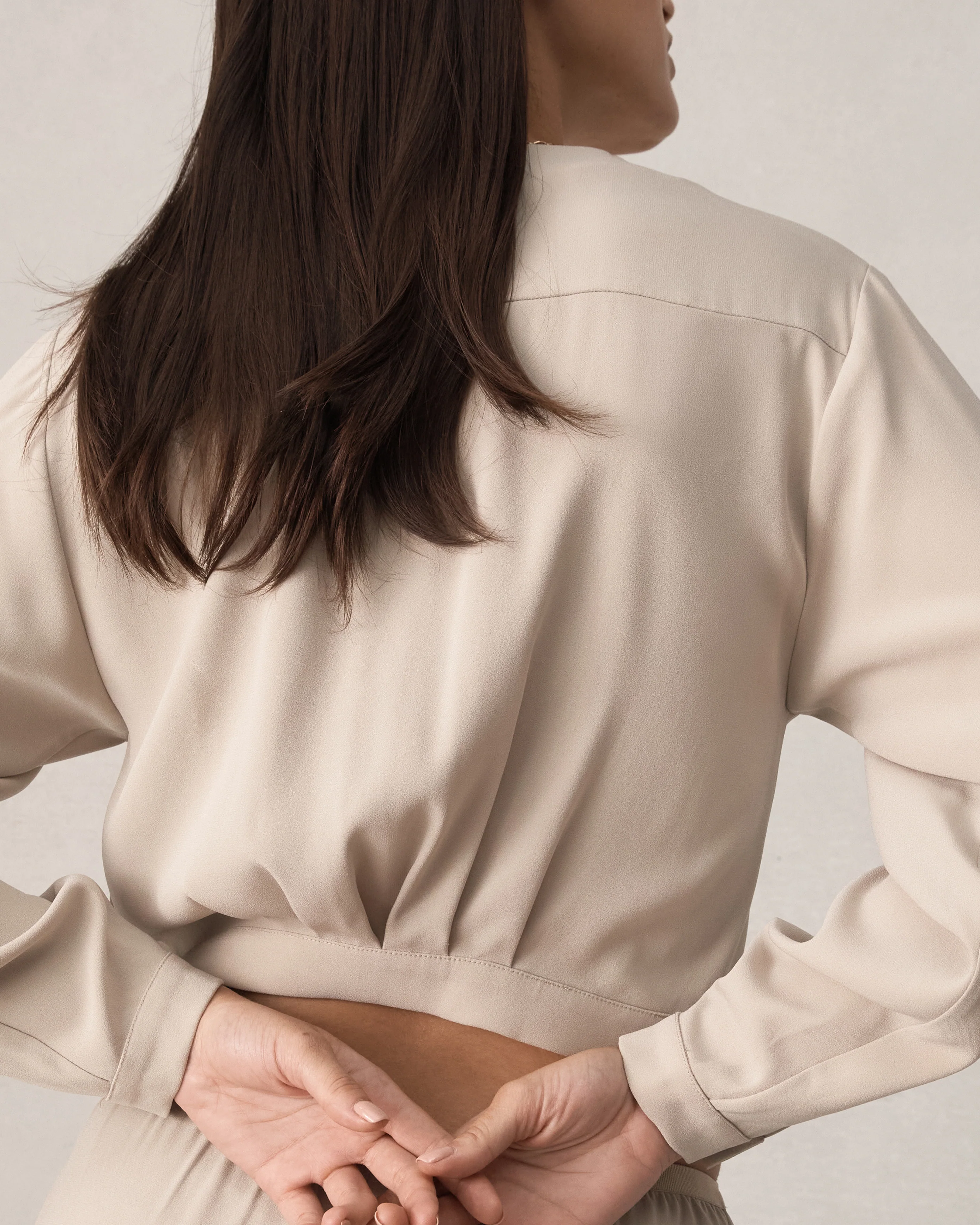Florence Blouse - Greige - Image 8