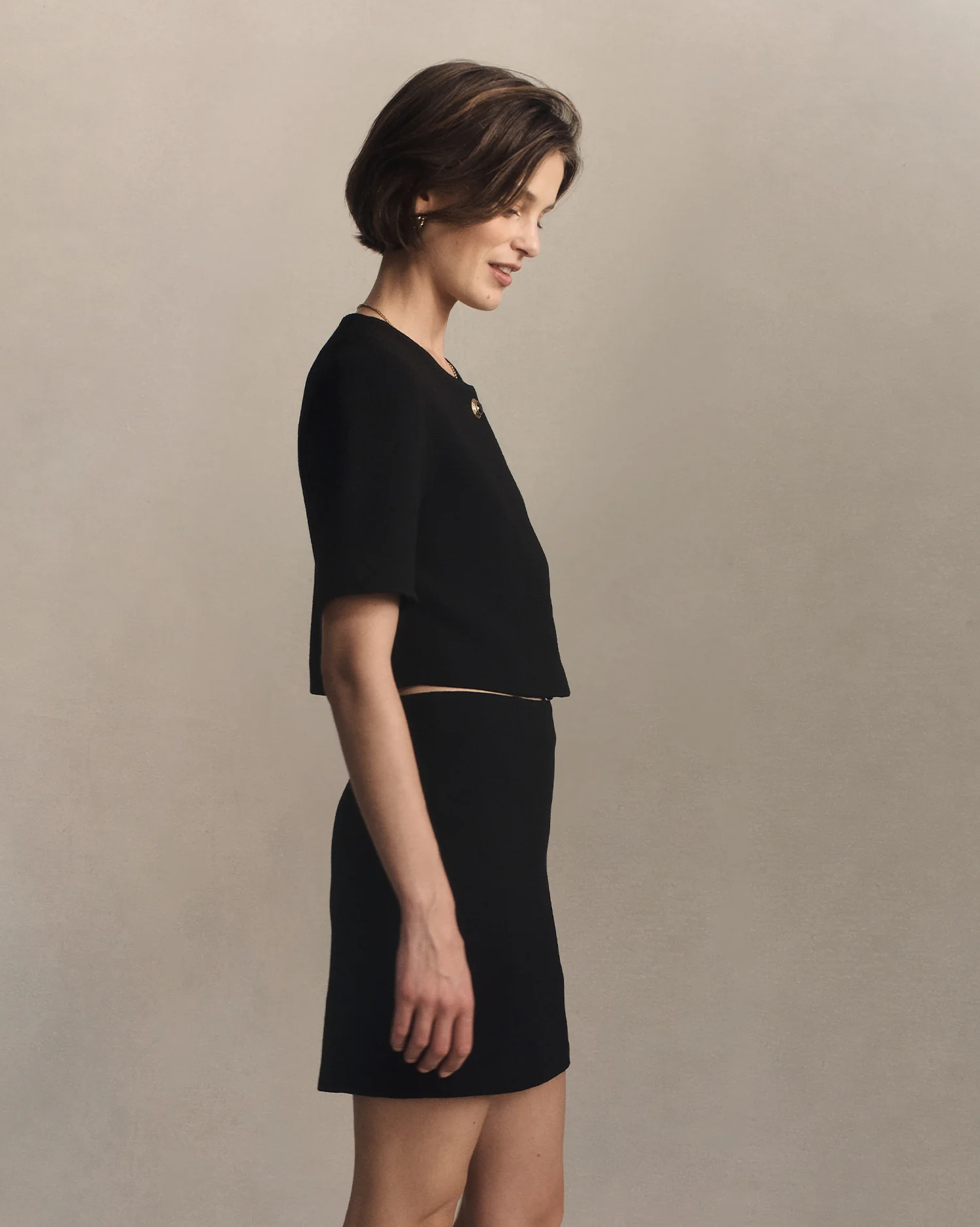 Gabrielle Jacket - Black Crepe - Image 5