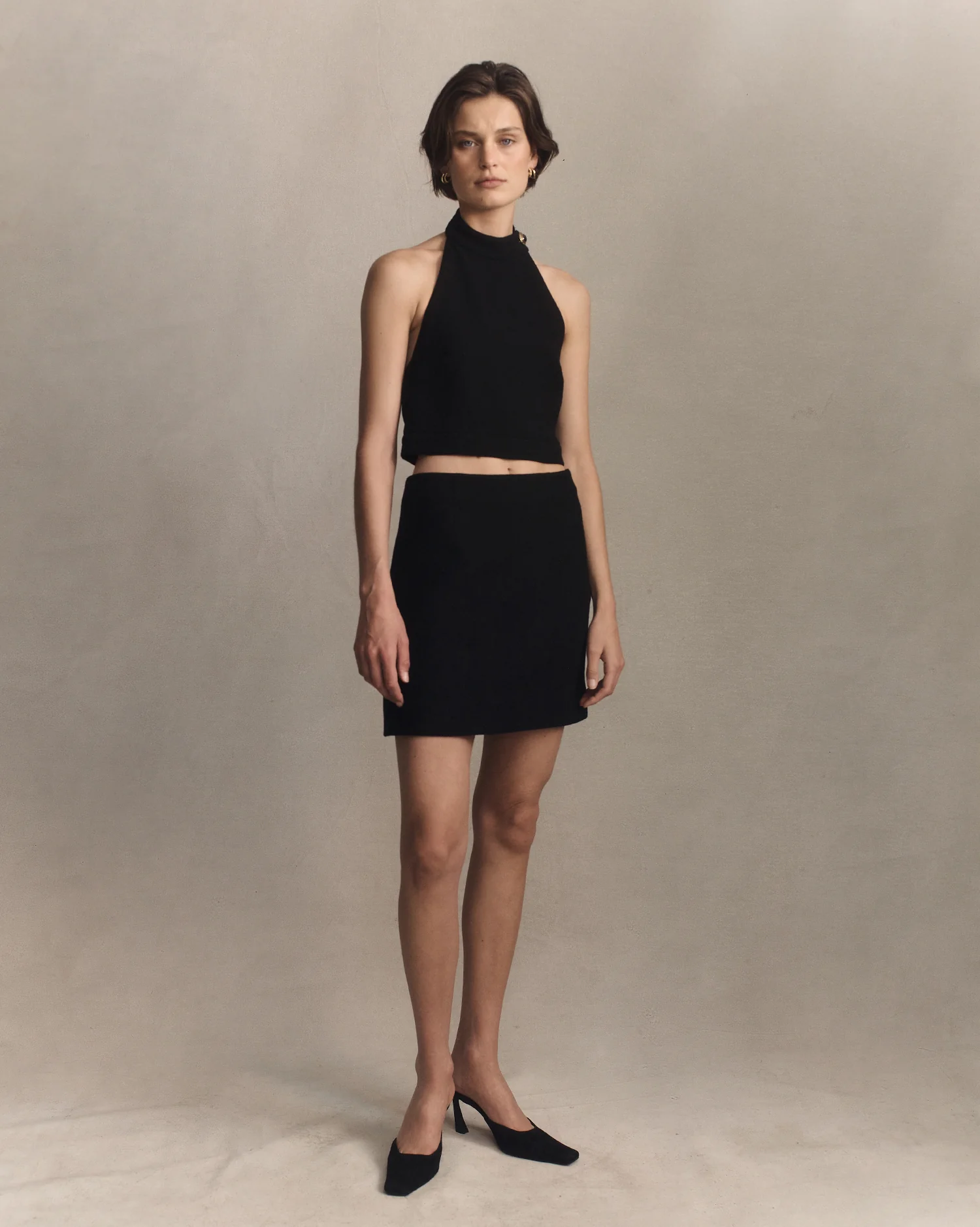 Gabrielle Skirt - Black Crepe - Image 4