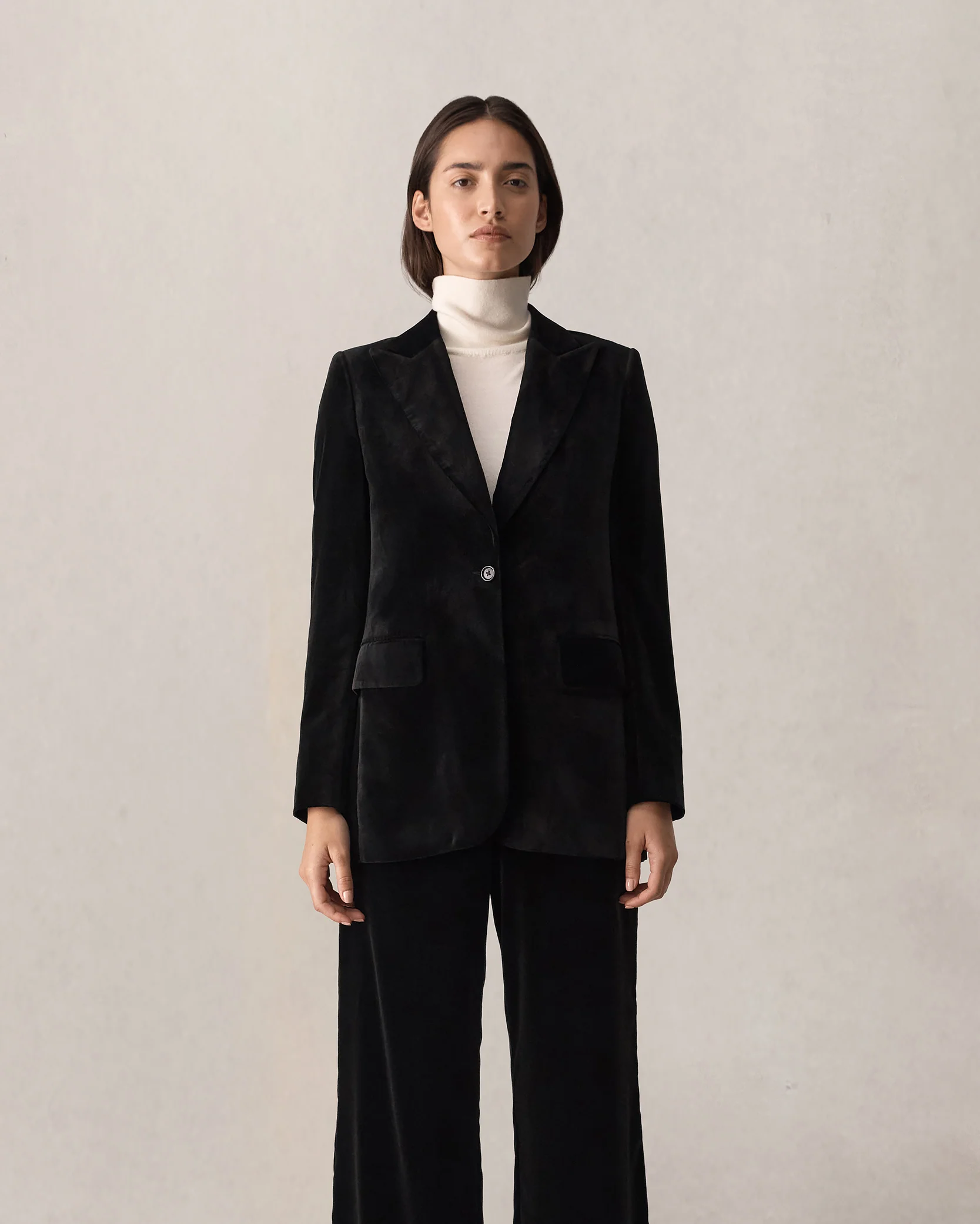 Georgia Blazer - Black Velvet - Image 4
