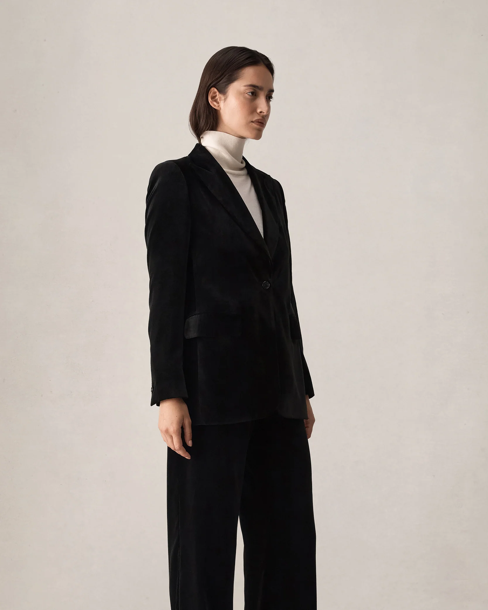Georgia Blazer - Black Velvet - Image 5