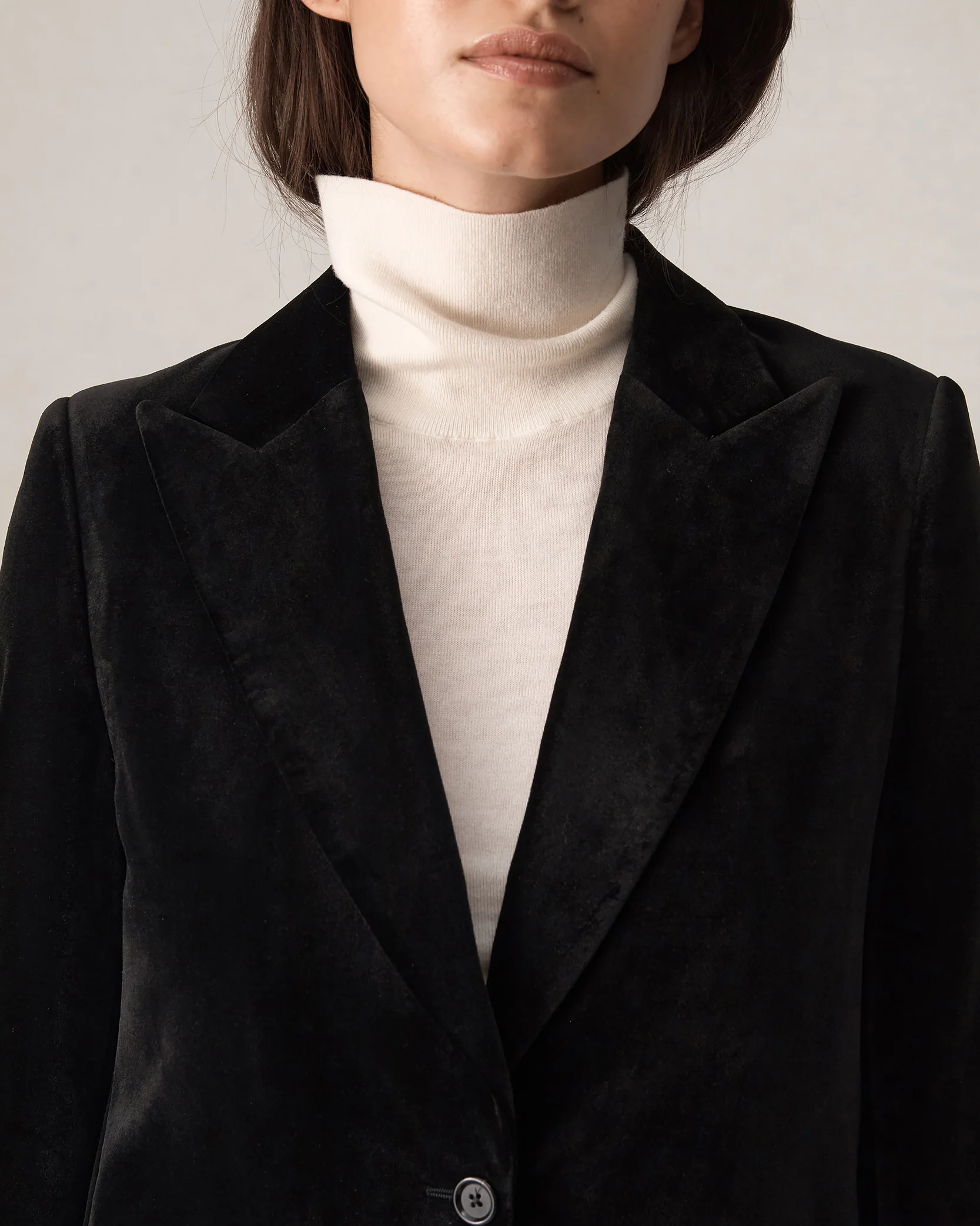 Georgia Blazer - Black Velvet - Image 8