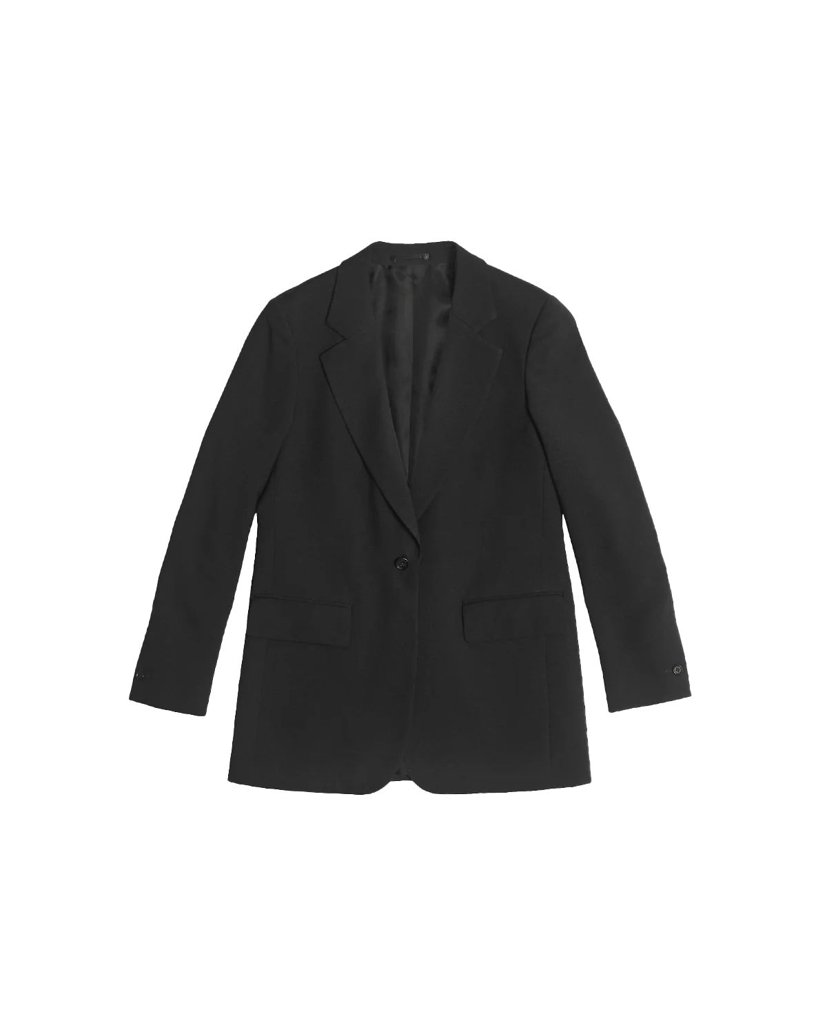 Georgia House Cut Blazer - Black Wool Twill - Image 5
