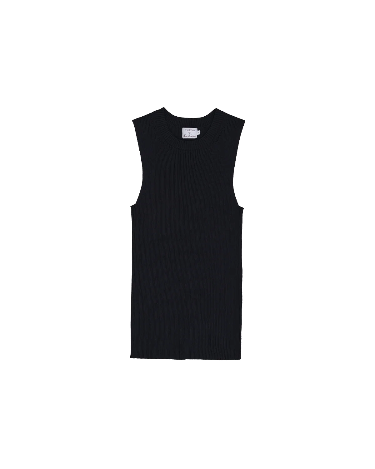 Georgia Rib Knit Tank - Black - Image 3