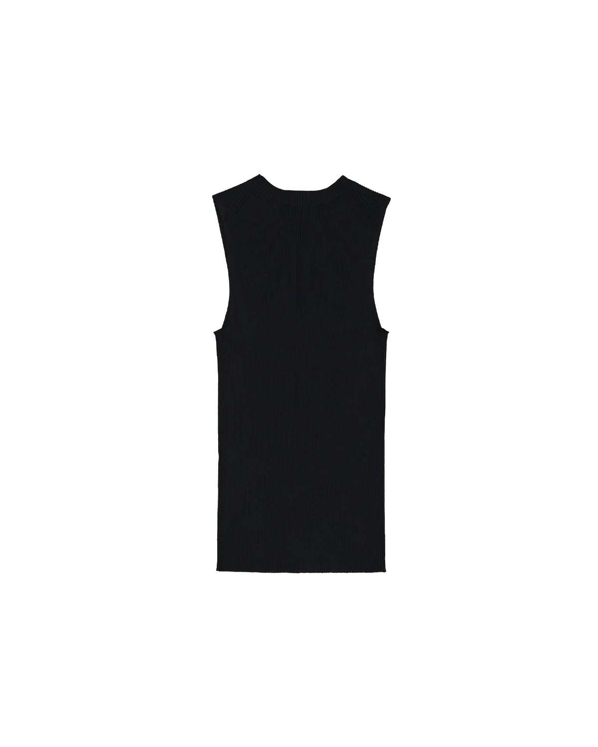 Georgia Rib Knit Tank - Black - Image 4