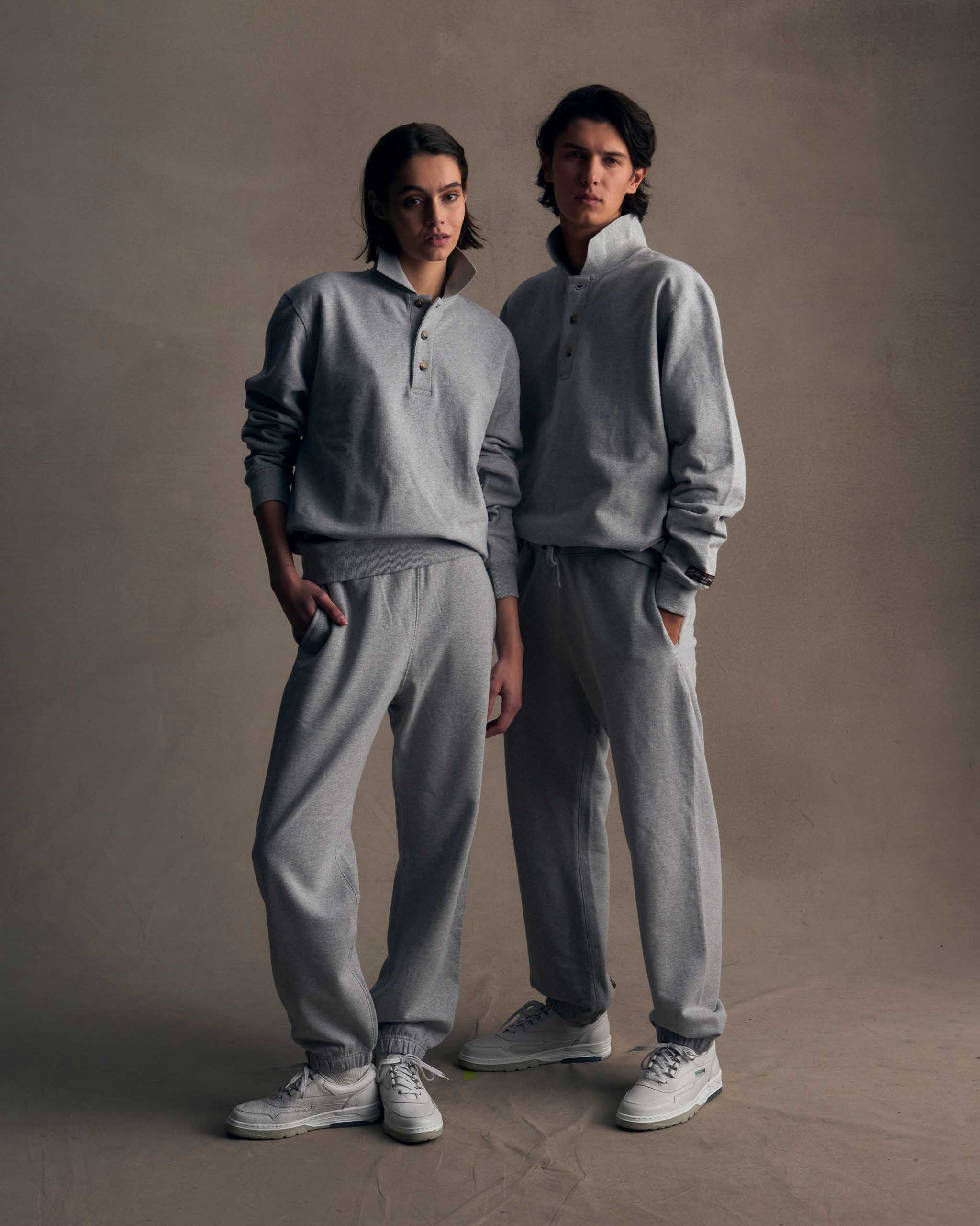 Grey Organic Cotton Polo Sweat - Image 5