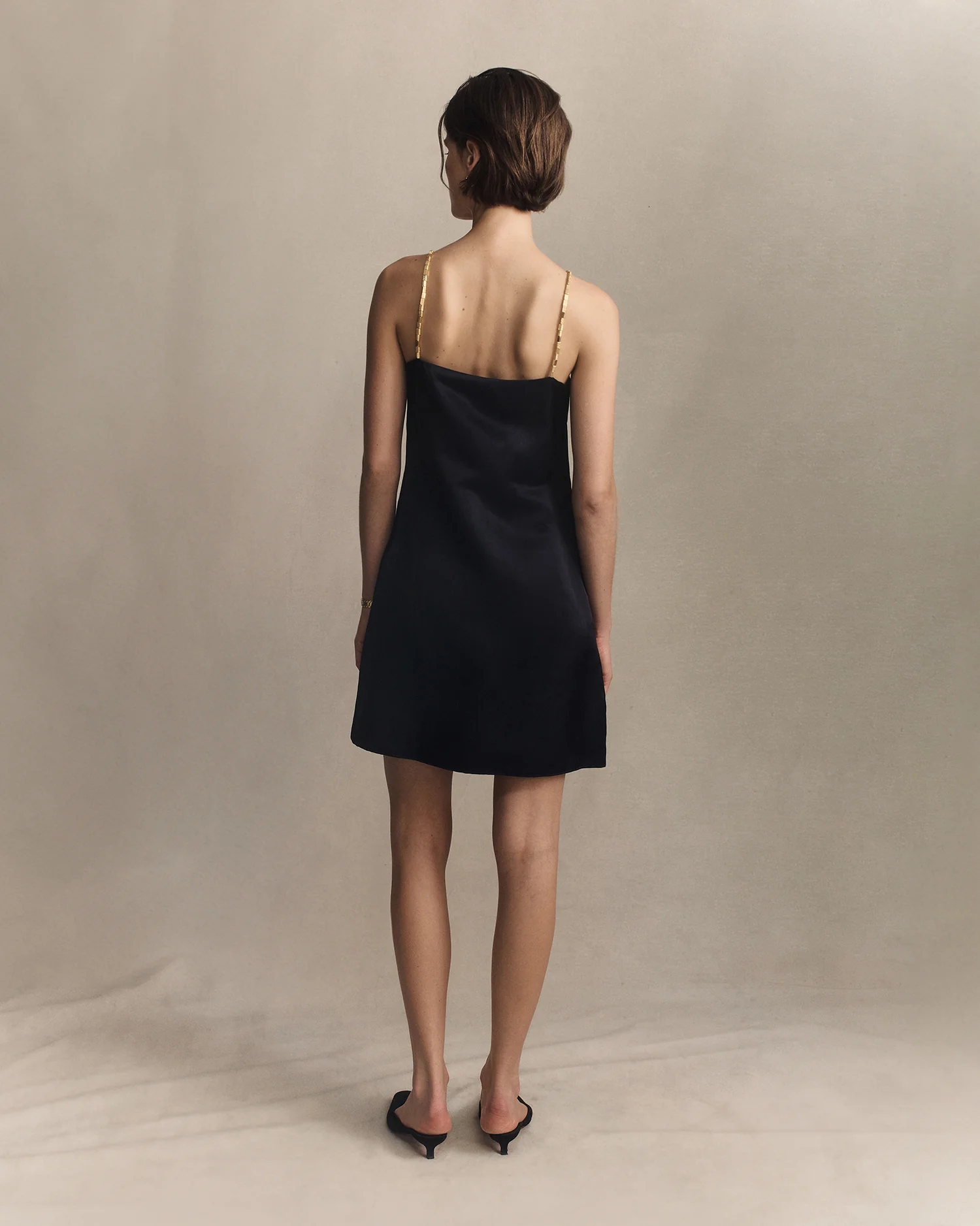 Helena Beaded Mini Dress - Navy - Image 5