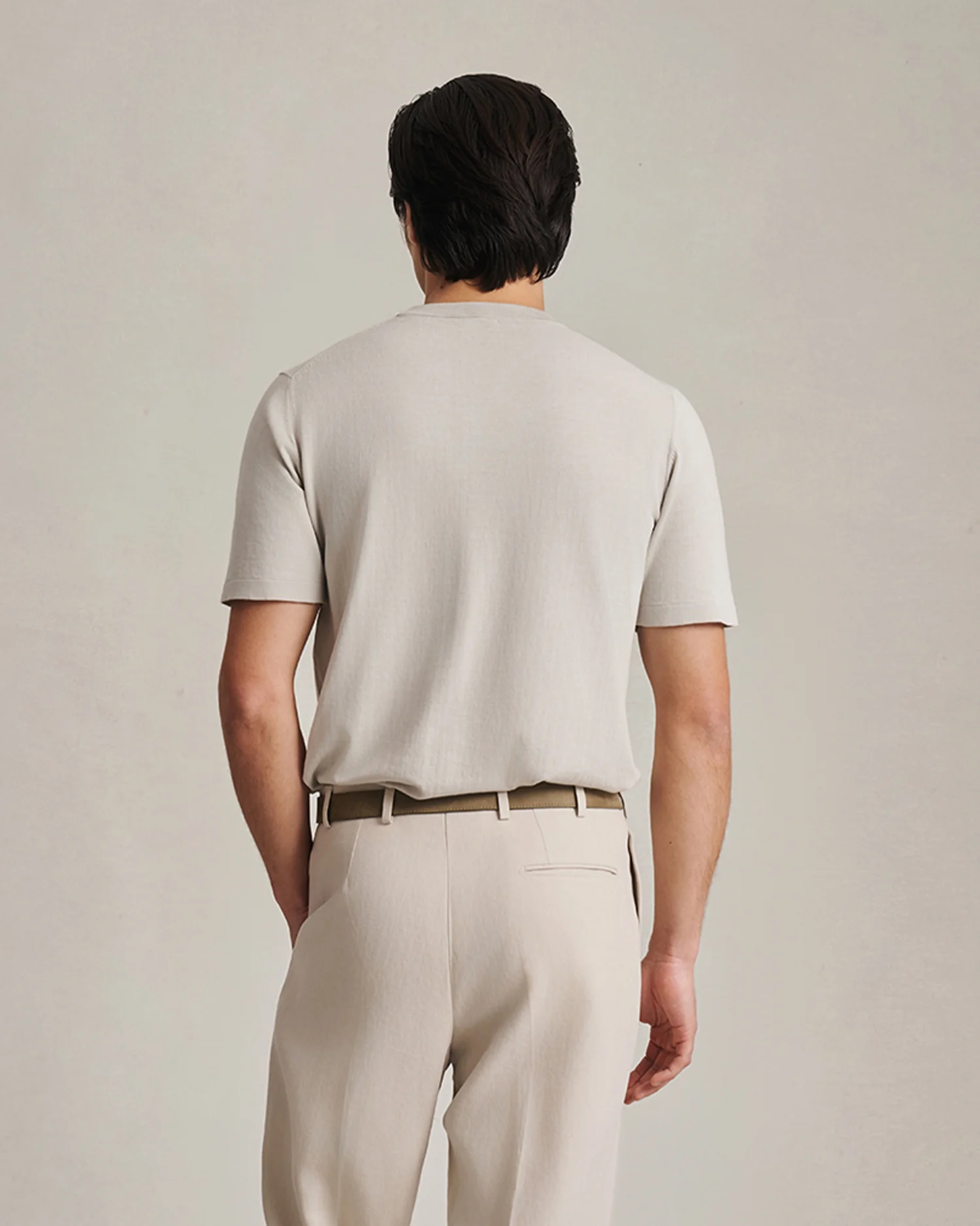 Ice Cotton Tee - Greige - Image 4