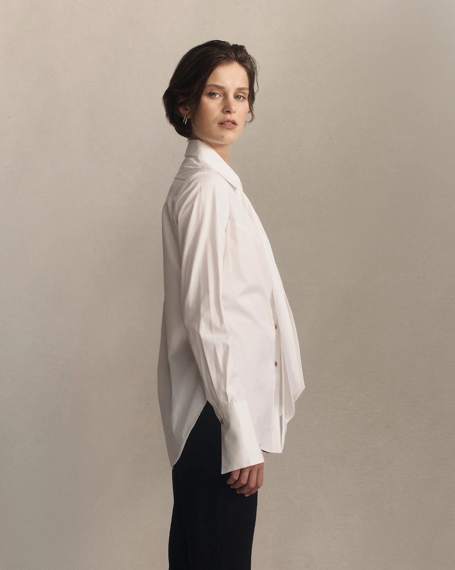 Isabel Shirt - White Poplin - Image 4