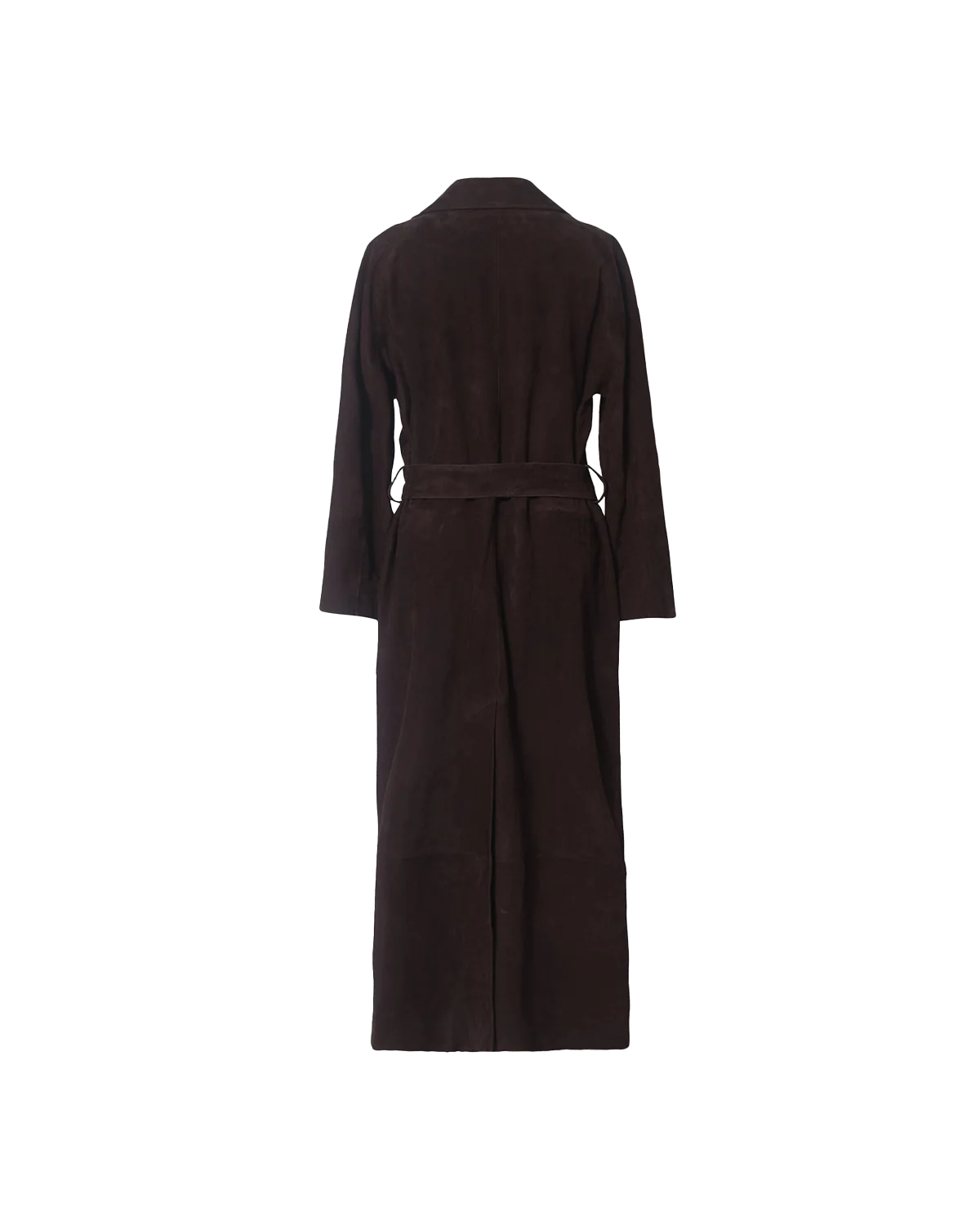 Isabella Suede Trench Coat - Bitter Chocolate - Image 6