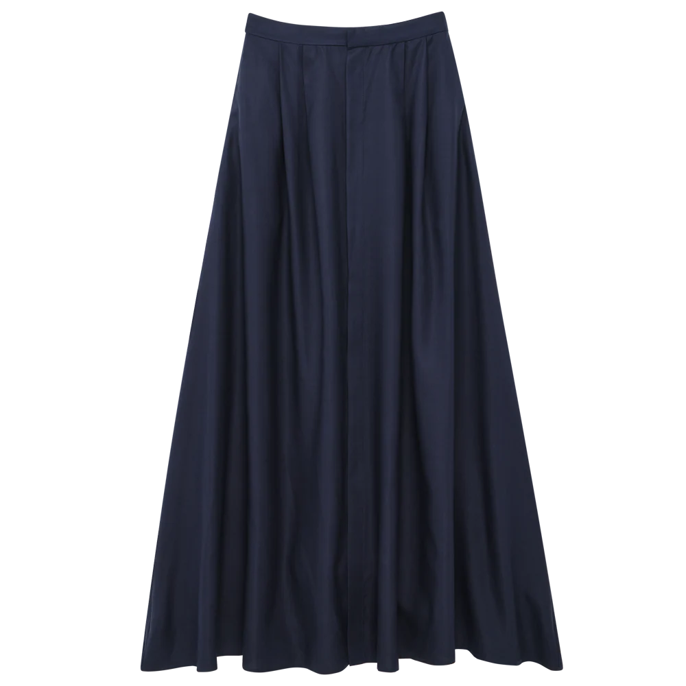 Kahlo Skirt - Navy Dupioni - Image 5