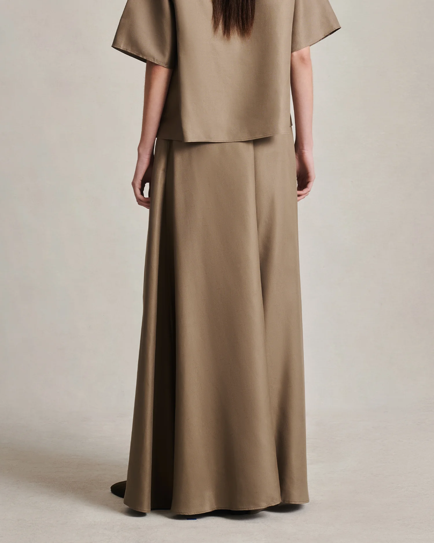 Kahlo Skirt - Taupe Dupioni - Image 3