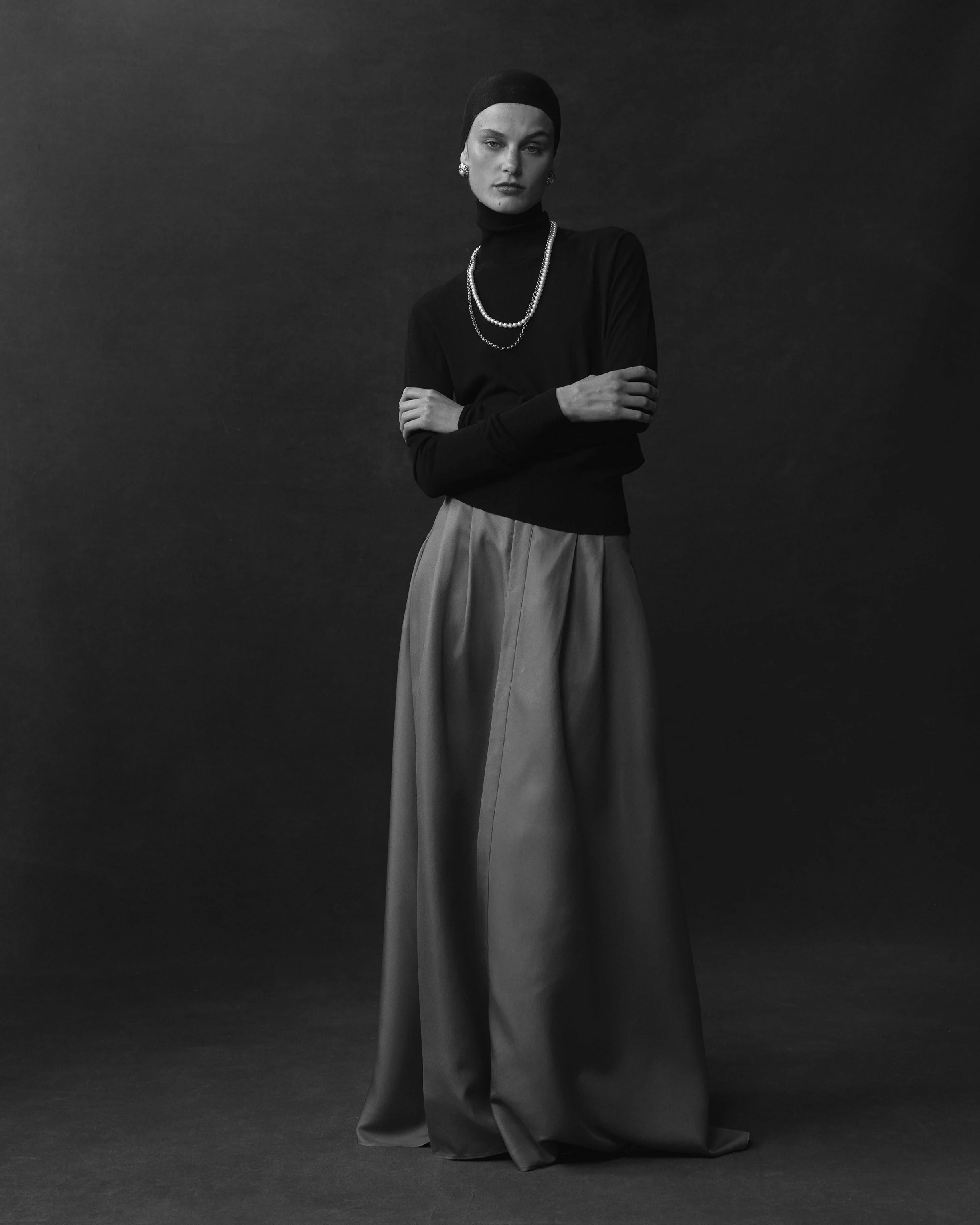 Kahlo Skirt - Taupe Dupioni - Image 5