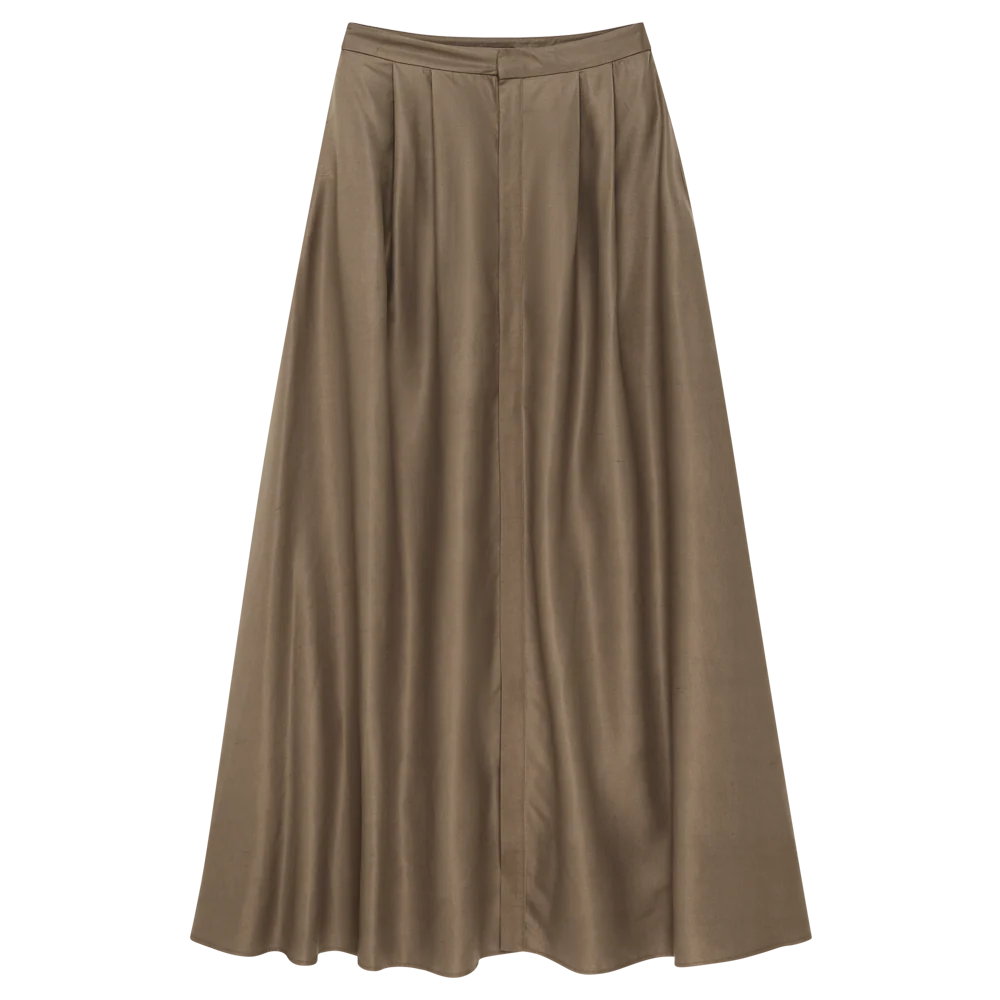 Kahlo Skirt - Taupe Dupioni - Image 6