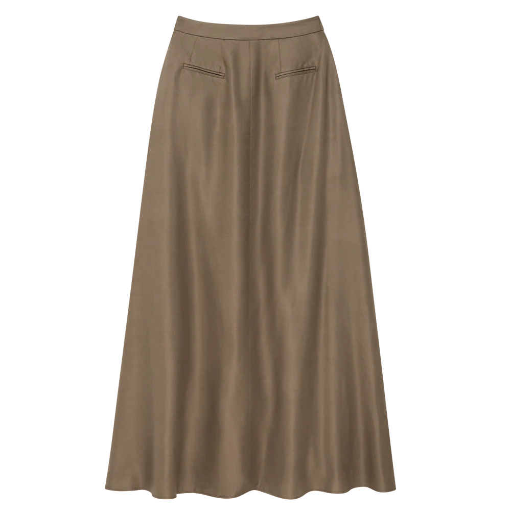 Kahlo Skirt - Taupe Dupioni - Image 7