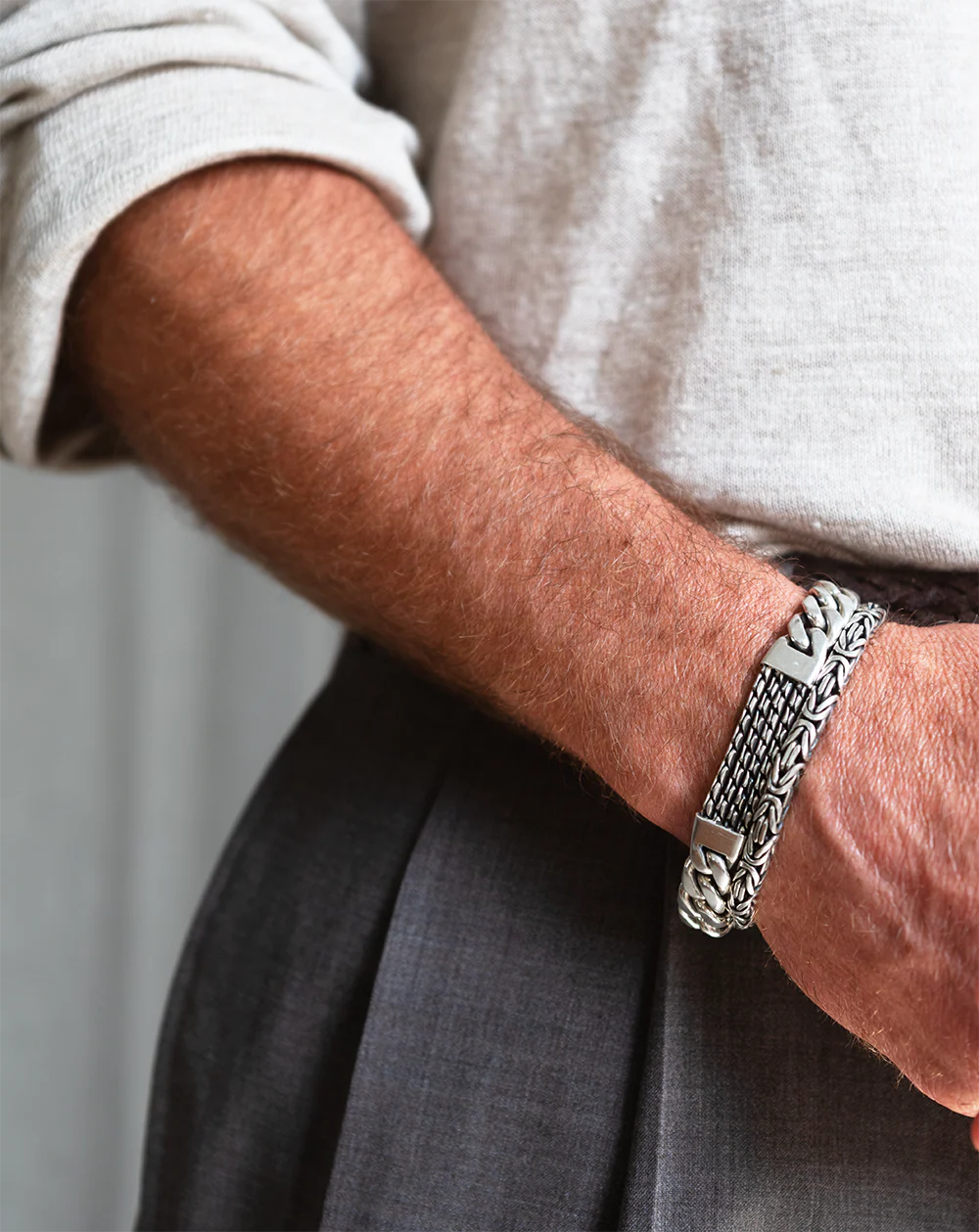 Silver Bracelet - Large - Image 3