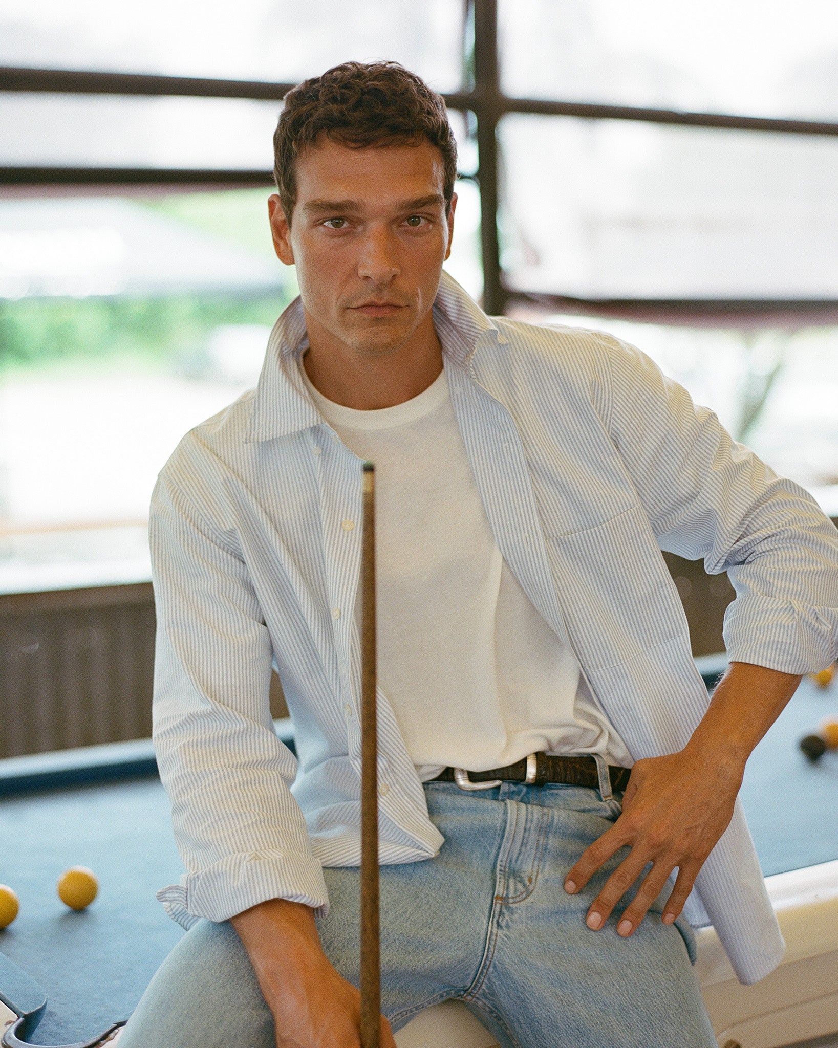 Oxford Shirt - Light Blue Stripe - Image 4
