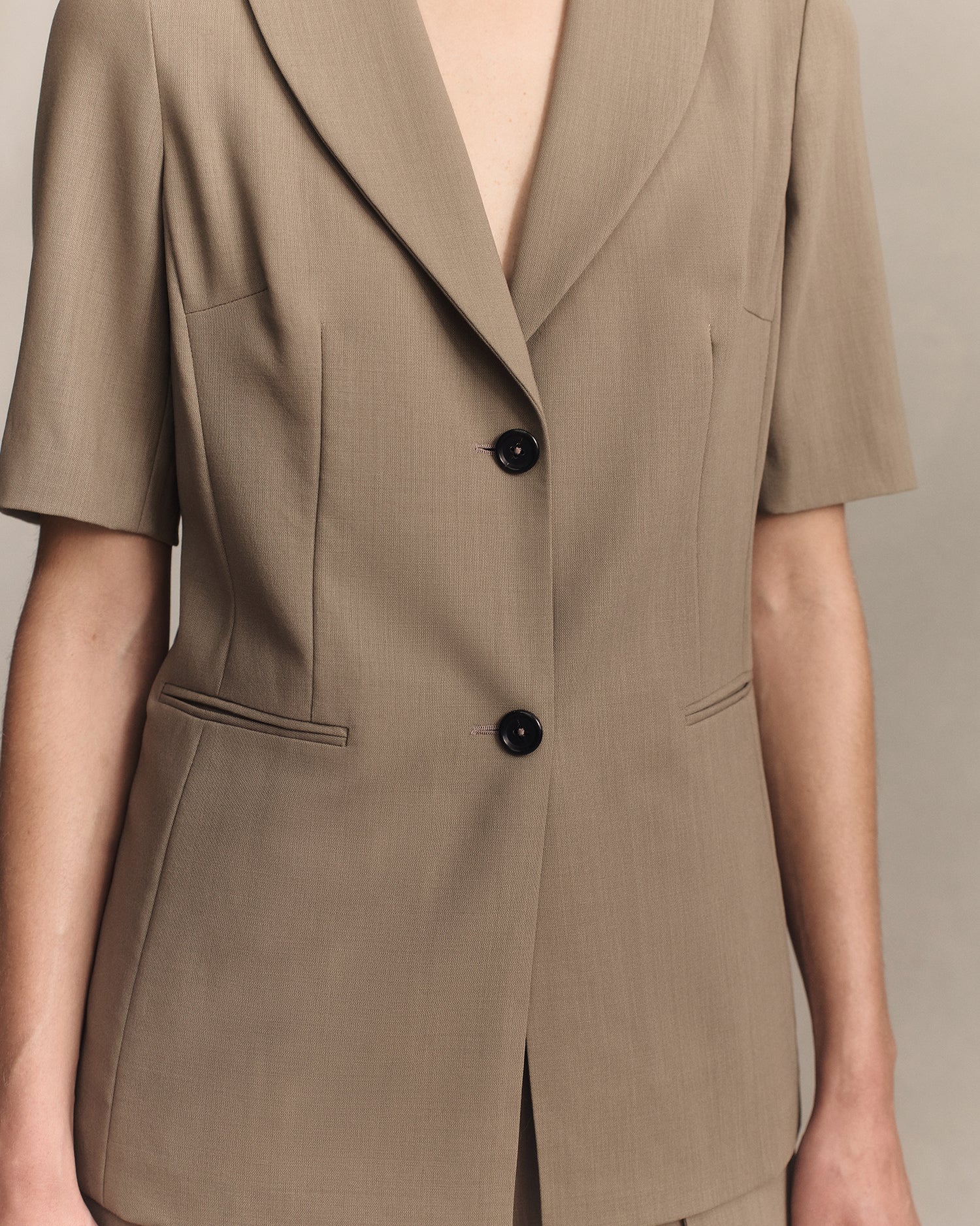 Lottie Blazer - Taupe - Image 3