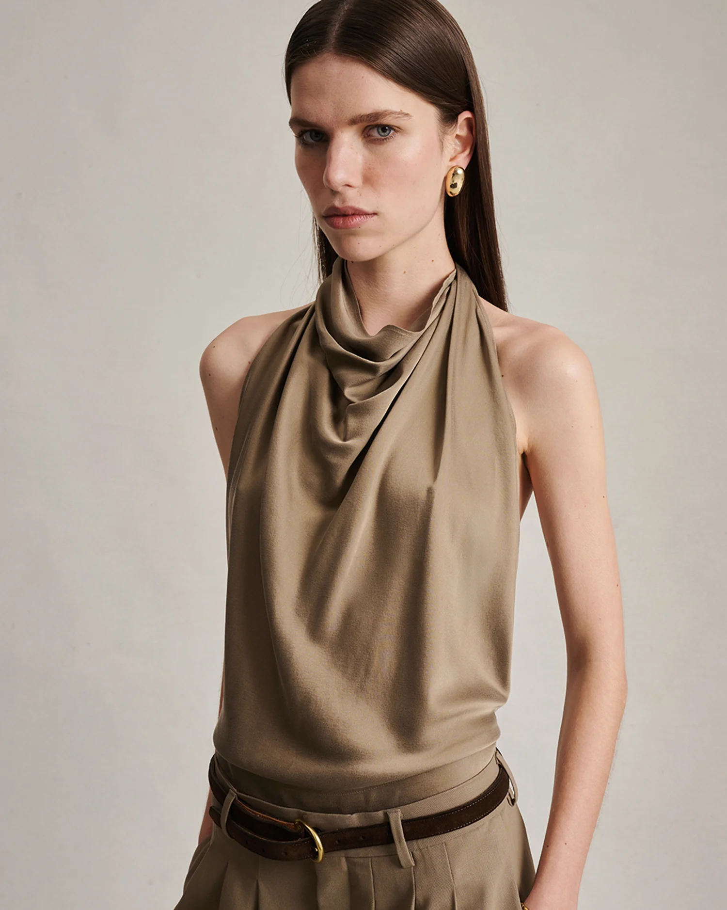 Margherita Top - Taupe - Image 3