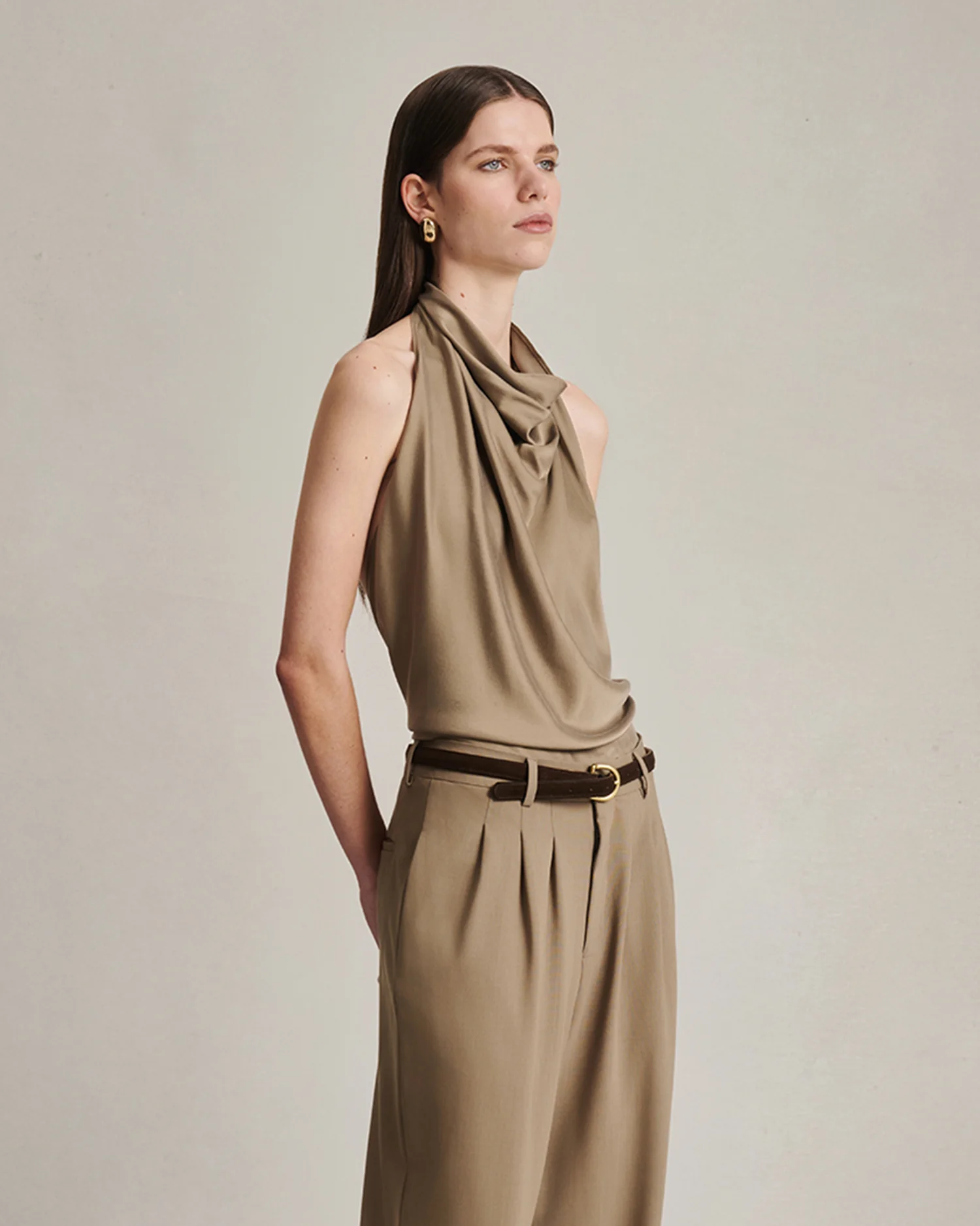 Margherita Top - Taupe - Image 4