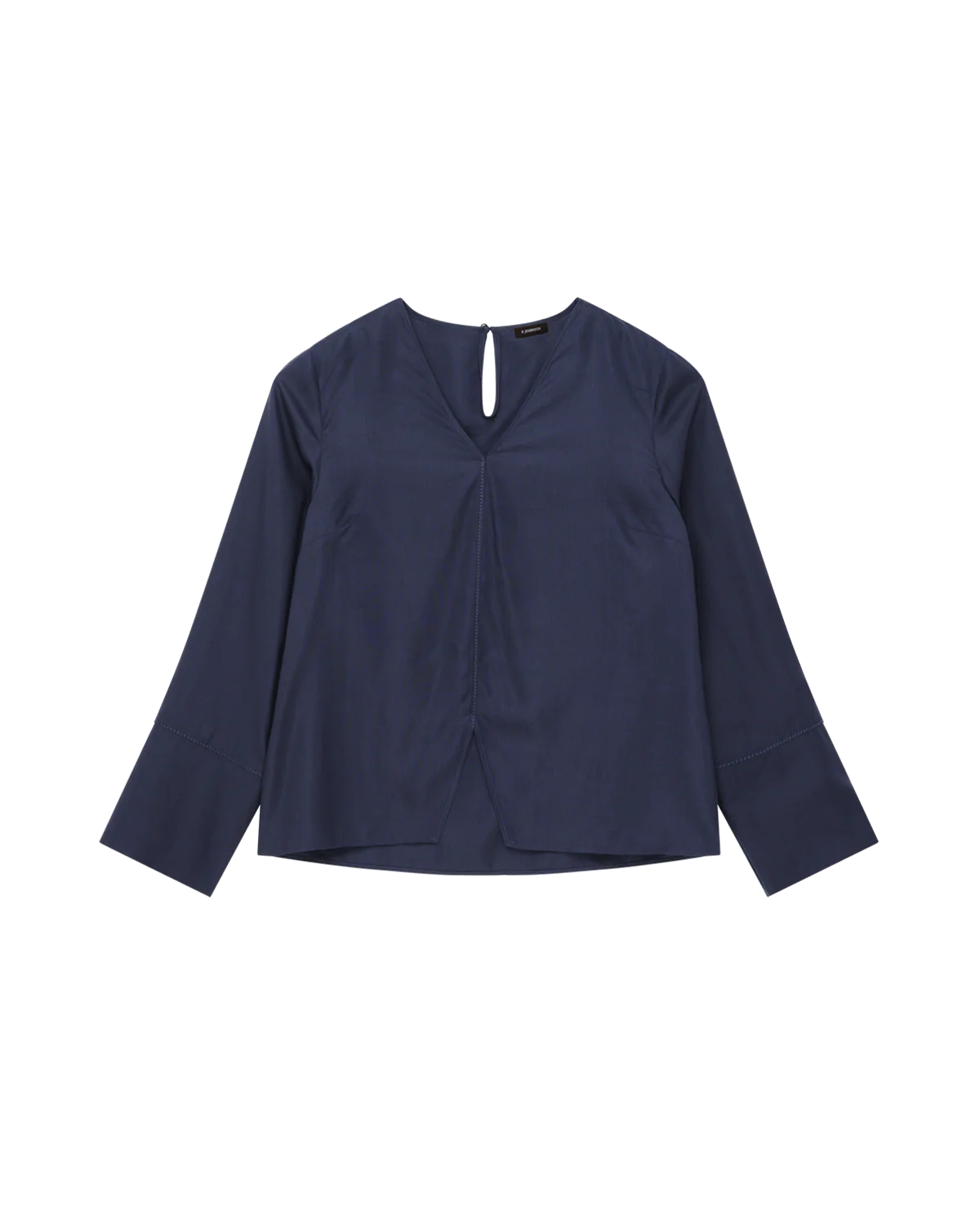 Maria Blouse - Navy Dupioni - Image 6