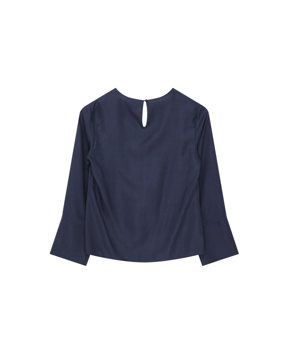 Maria Blouse - Navy Dupioni - Image 7