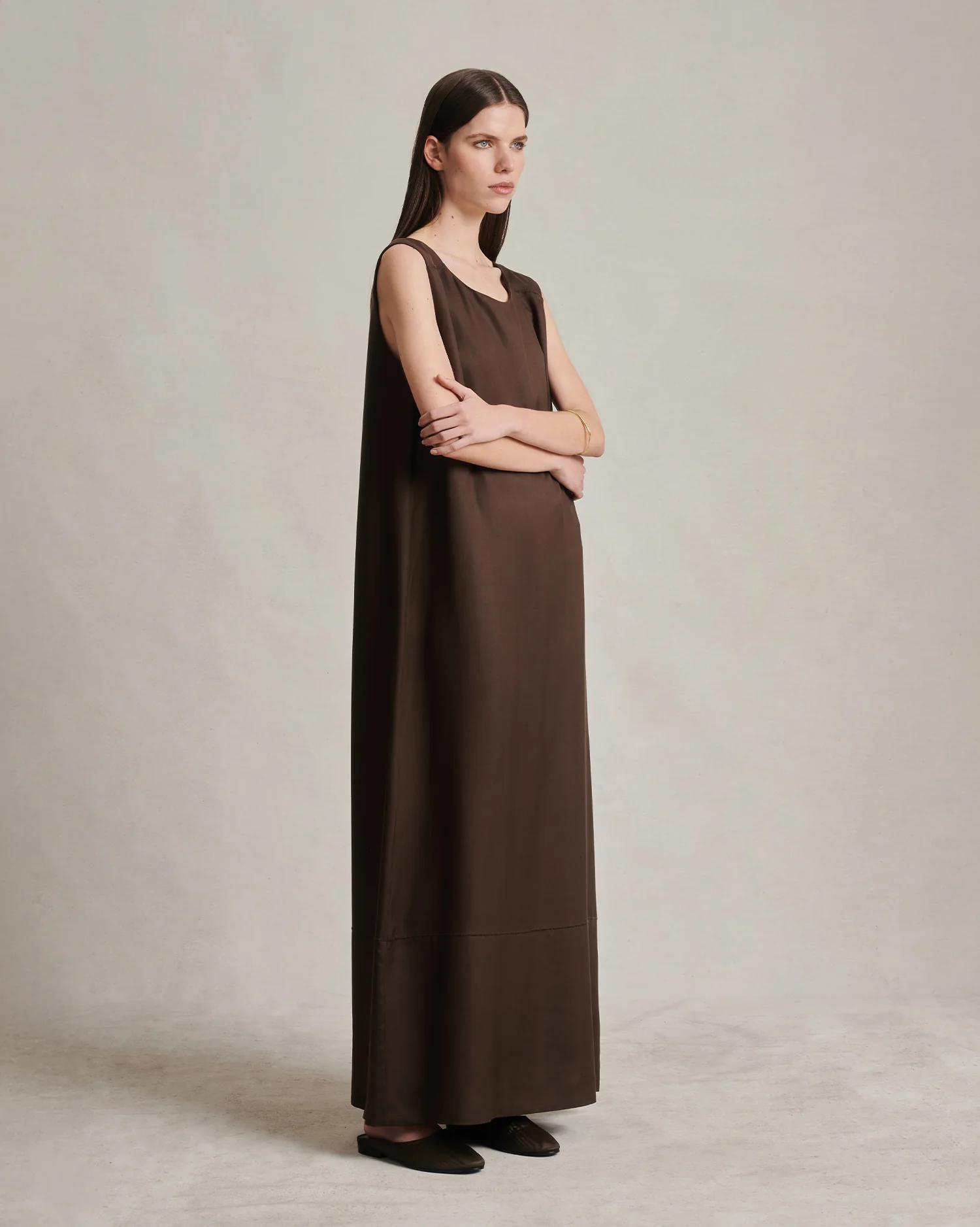 Maria Dress - Chocolate Dupioni - Image 3