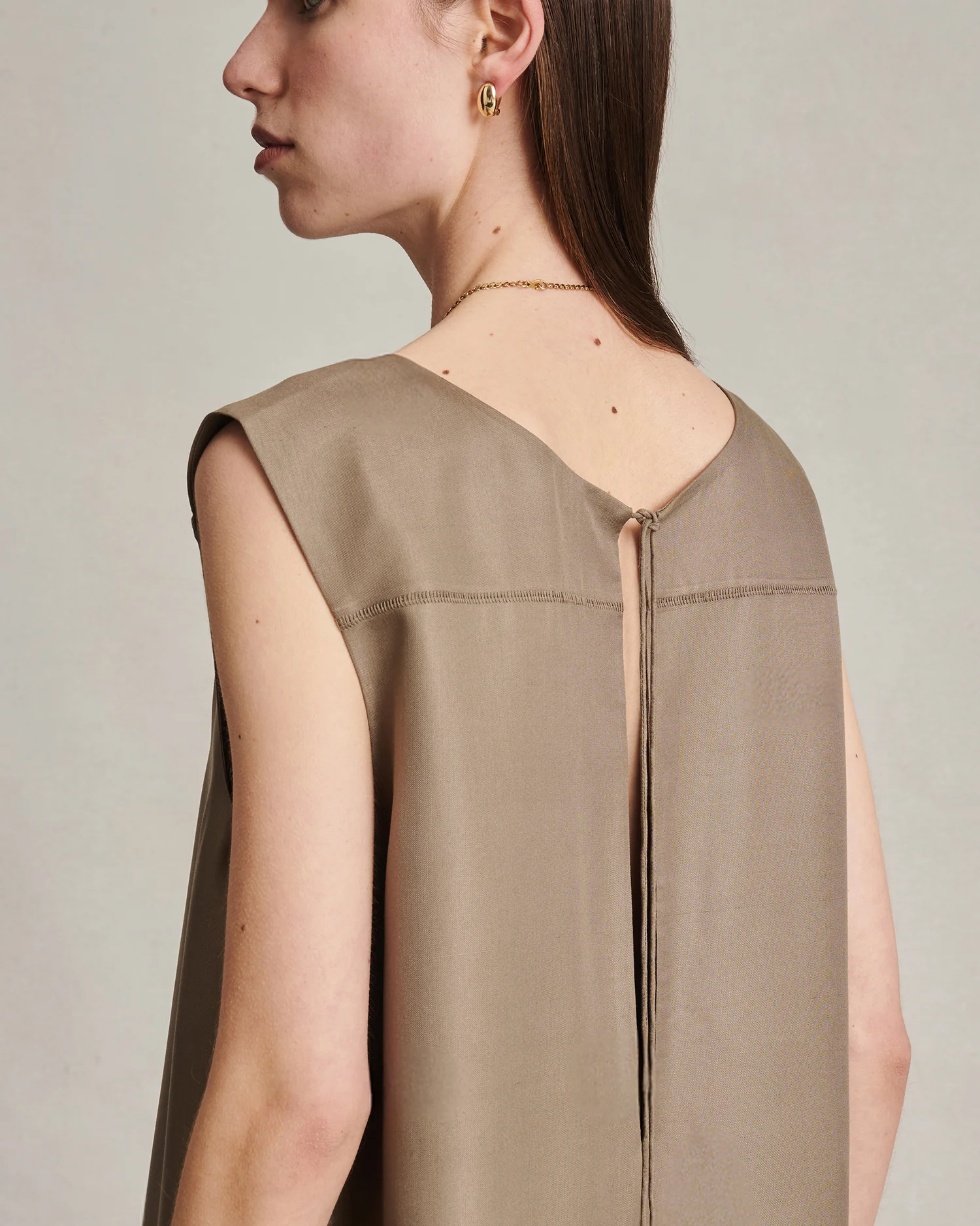 Maria Dress - Taupe Dupioni - Image 5