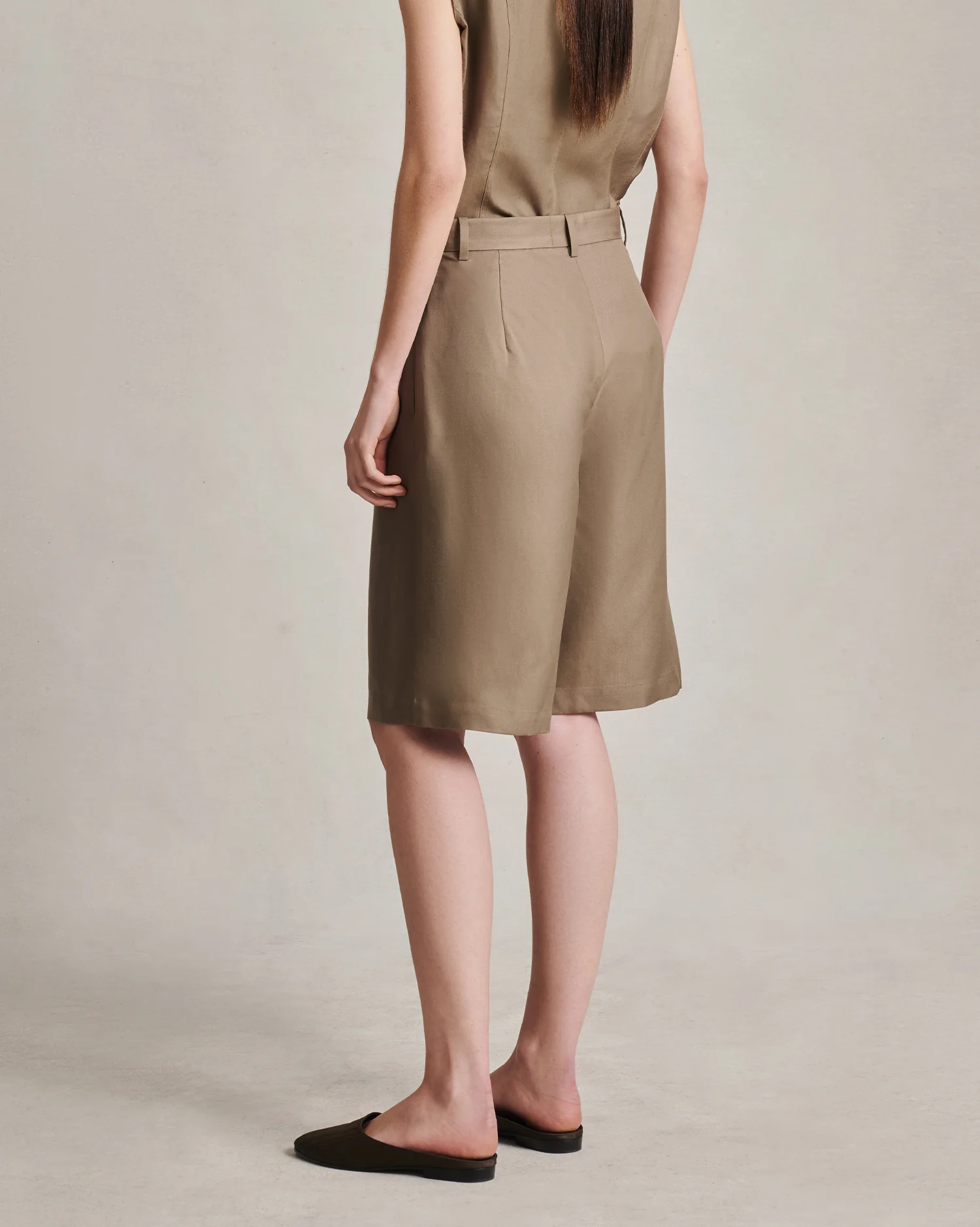 Maria Shorts - Taupe Dupioni - Image 3