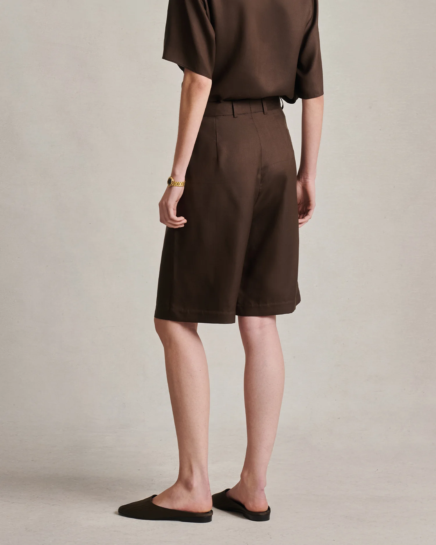 Maria Shorts - Chocolate Dupioni - Image 5